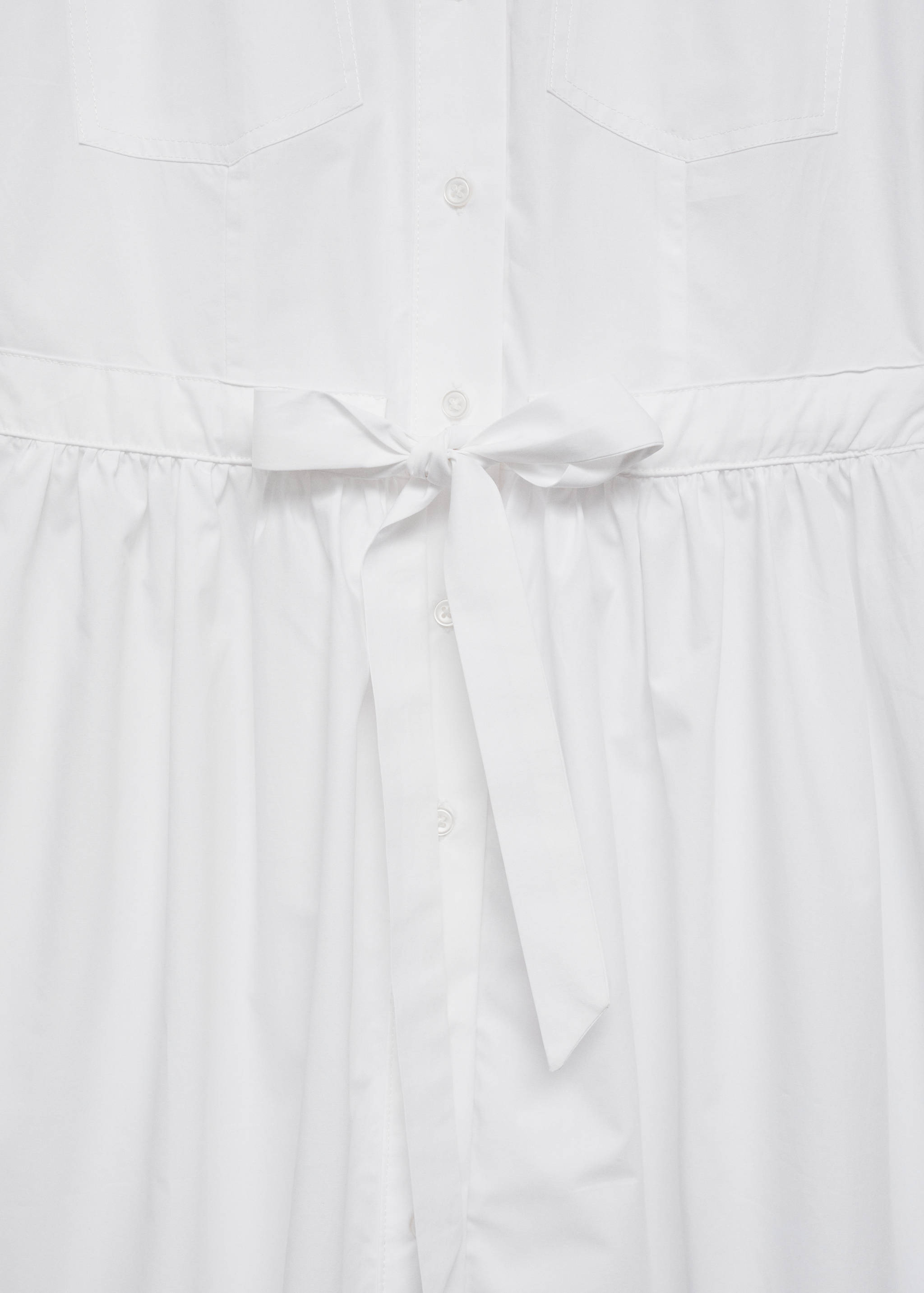 Shirt dress with gathered waist - Details of the article 0