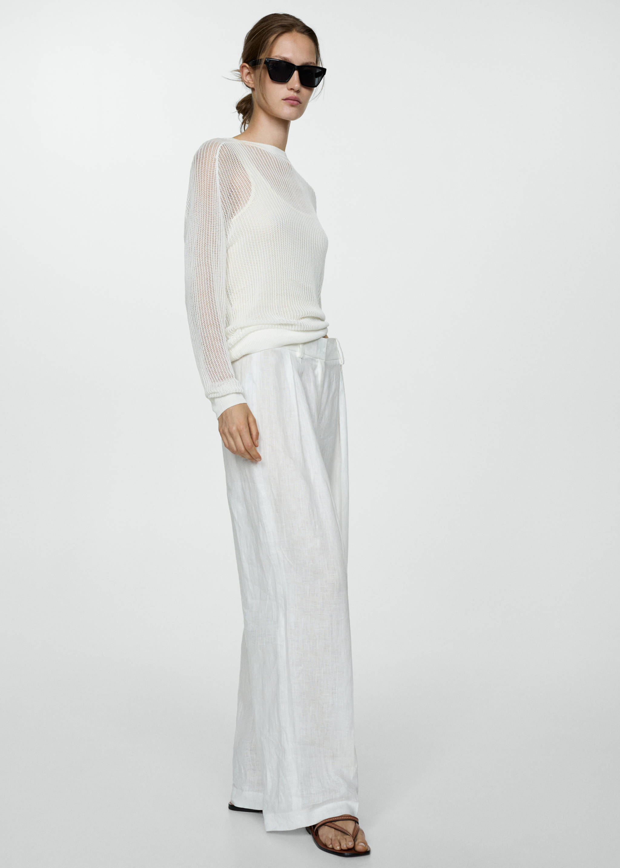 Sandale piele cu bretele - Plan general