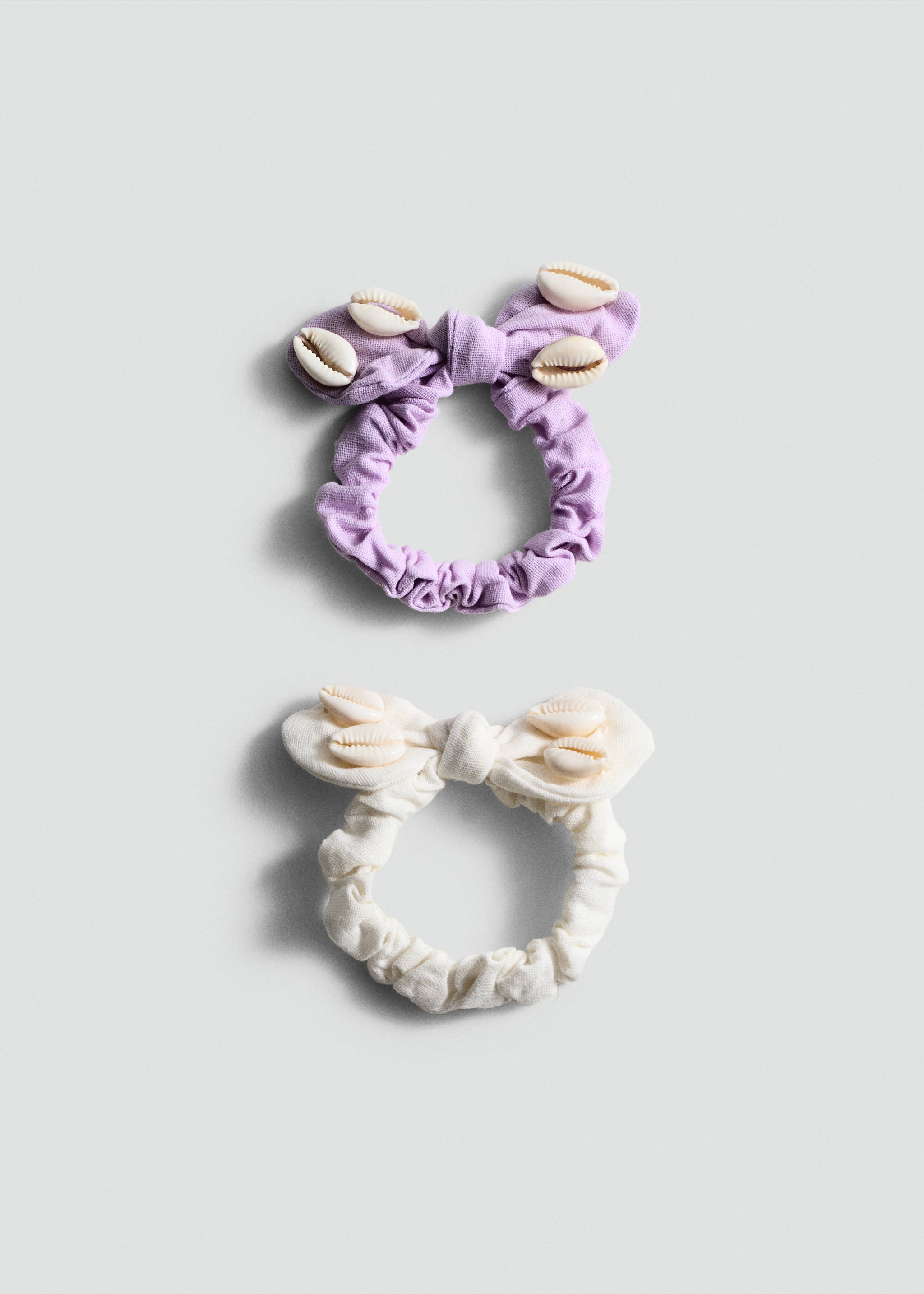 2er-Pack Scrunchies - Artikel ohne Model, Himmelblau. Ref: 77040329-00.