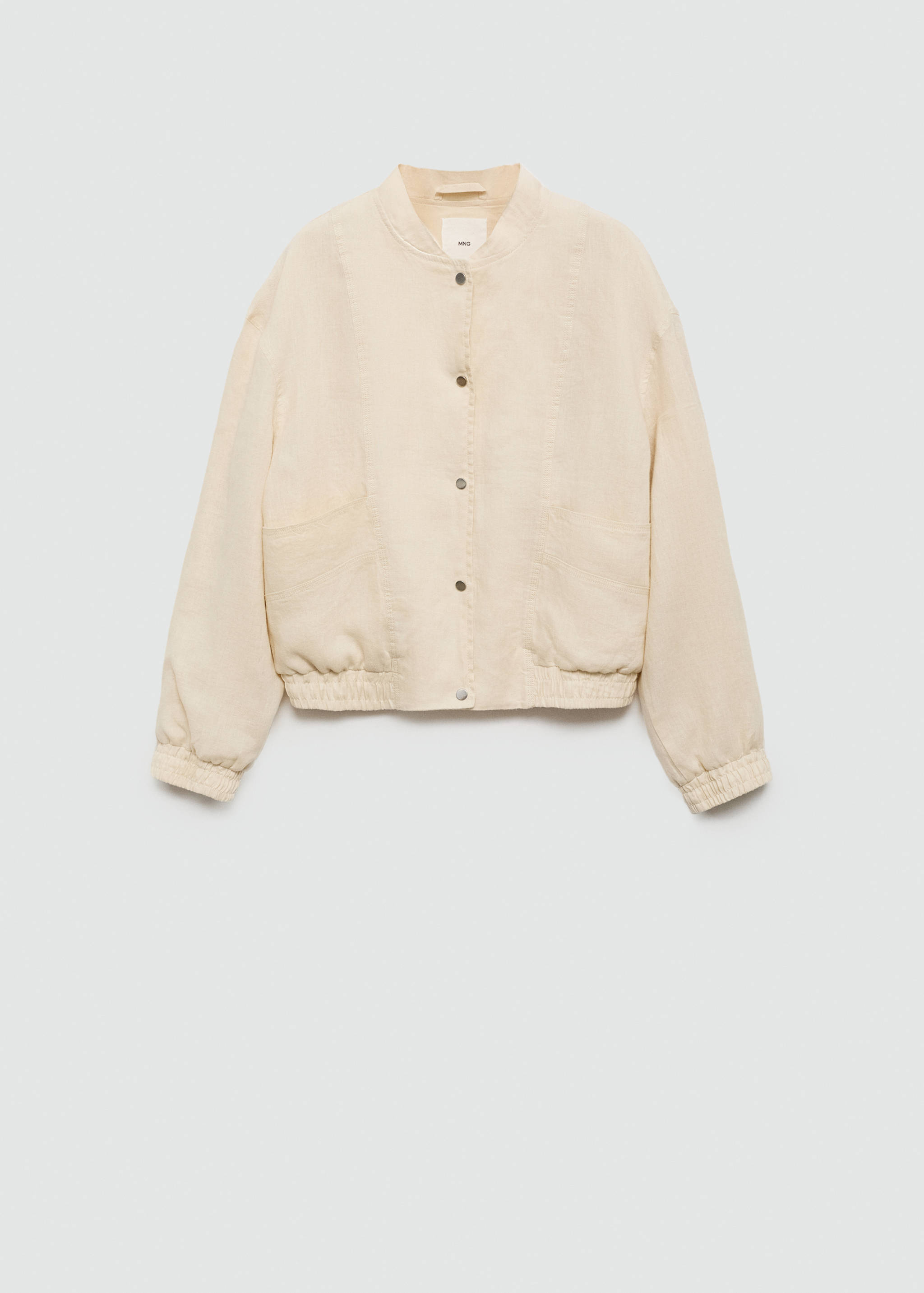 Kurtka lniana z guzikami - Artykuł bez modela/modelki