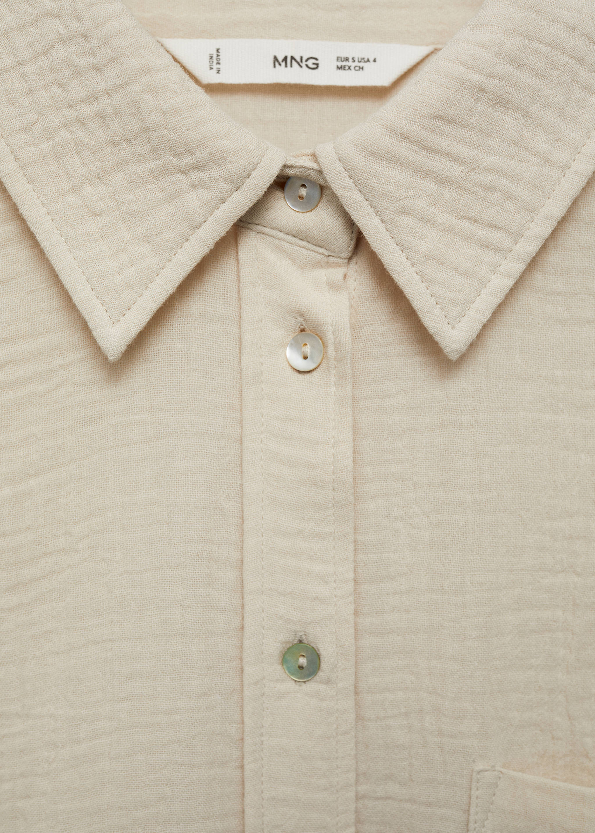 Camisa algodão bolso - Pormenor do artigo 8