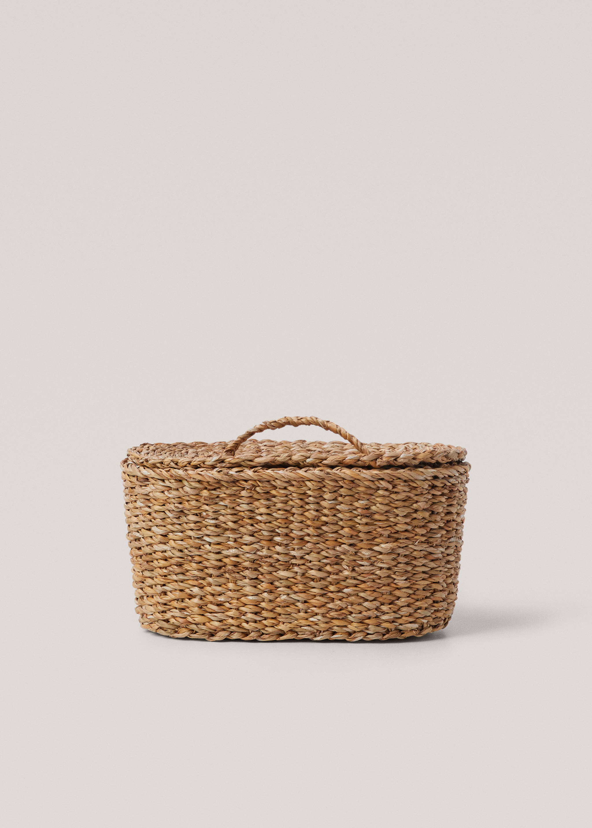 Small natural fibre oval basket - Article without model