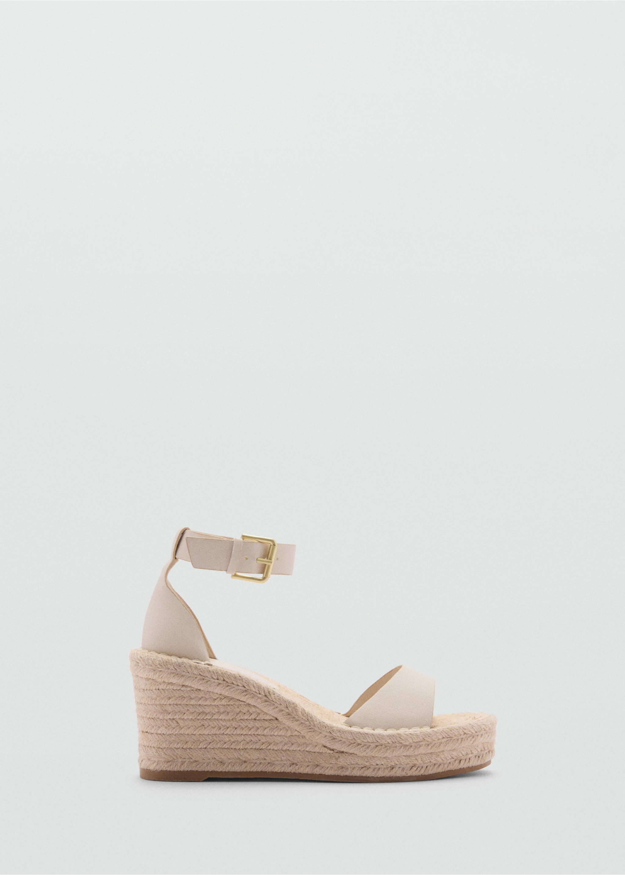 Sandale na punu petu s kopčom - Artikl bez modela, Svjetlosmeđa. Ref: 77040335-00.