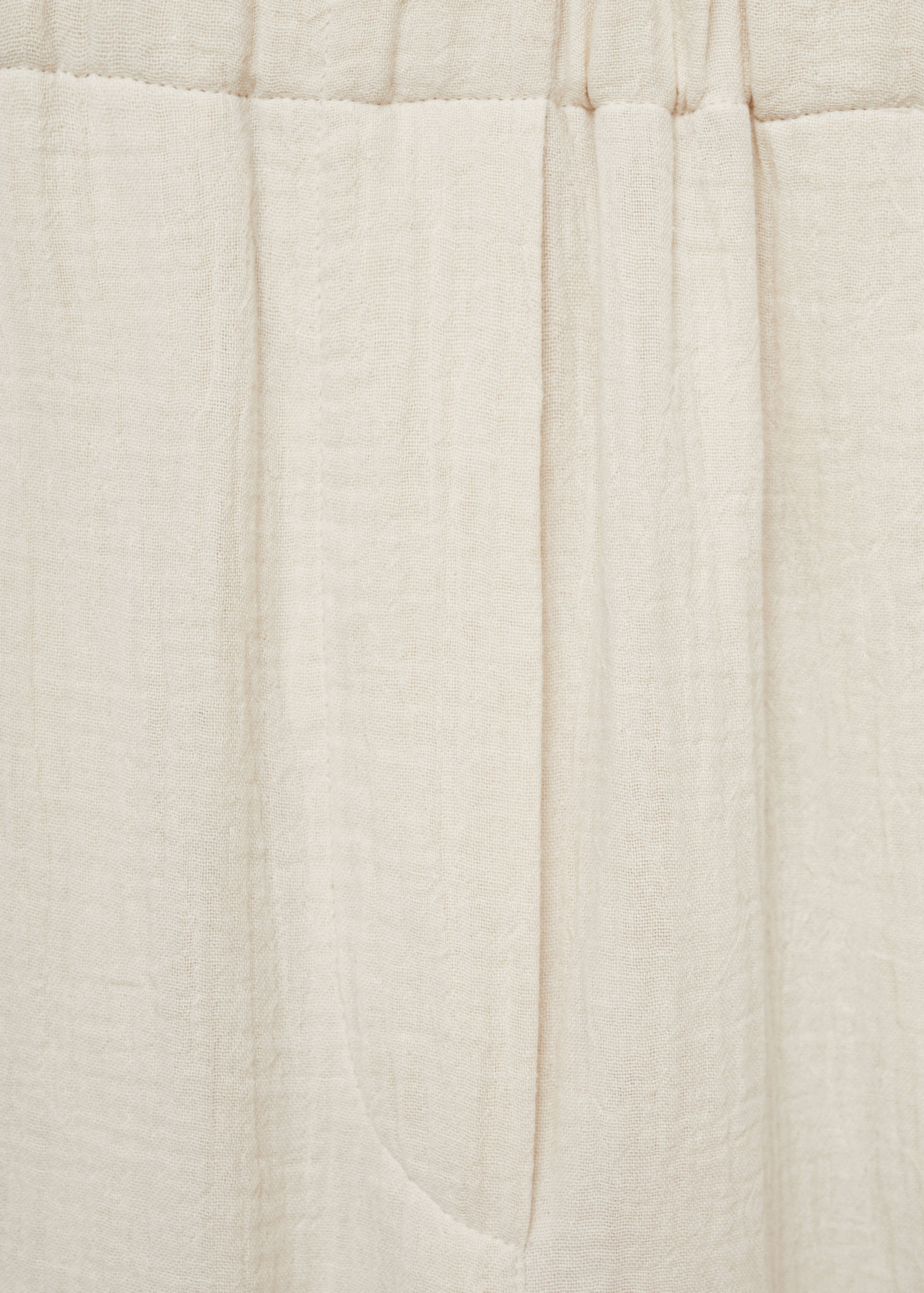 Cotton wide leg trousers - Details of the article 8