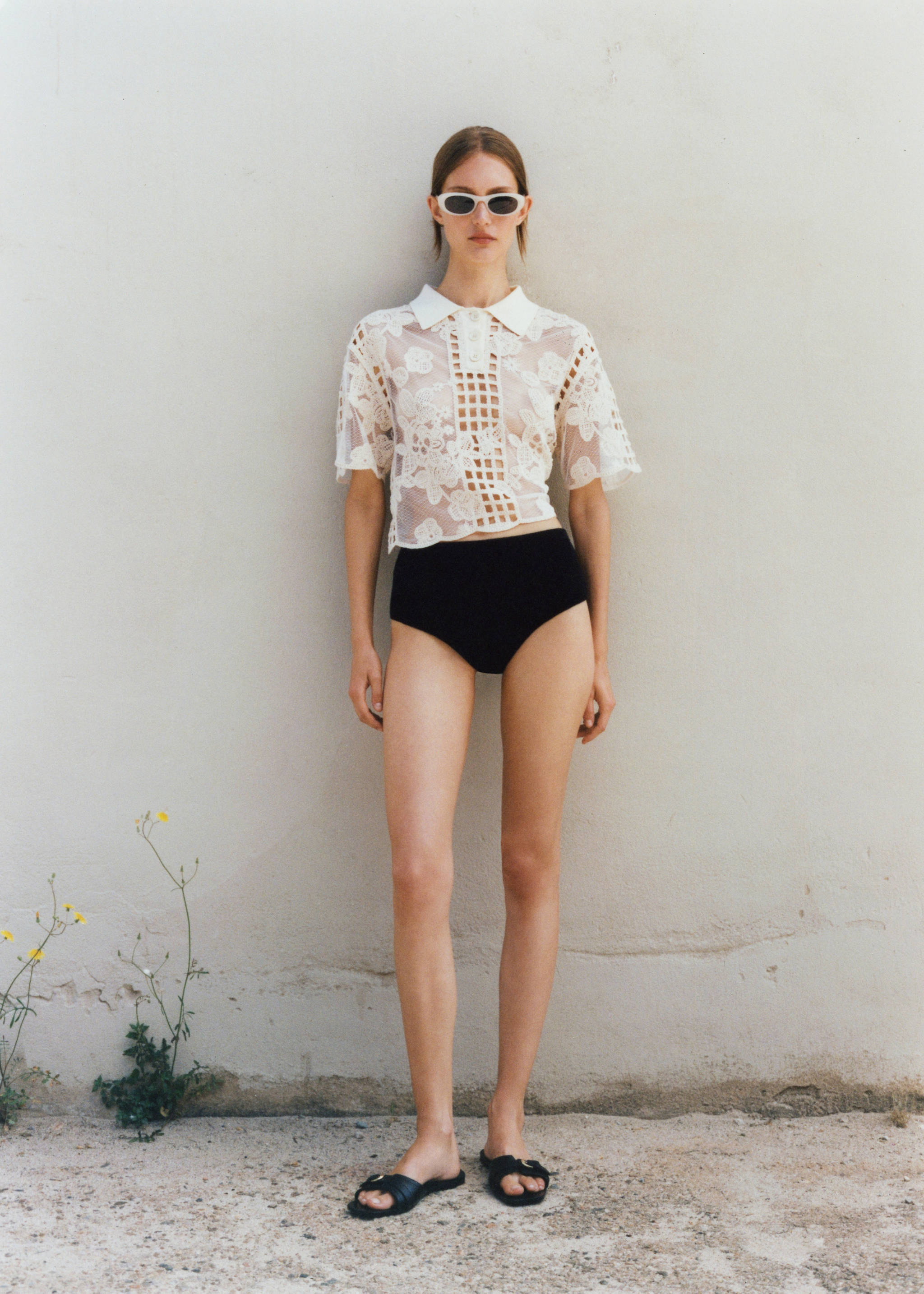 Blouse brodée détails ajourés - Détail de l'article 6