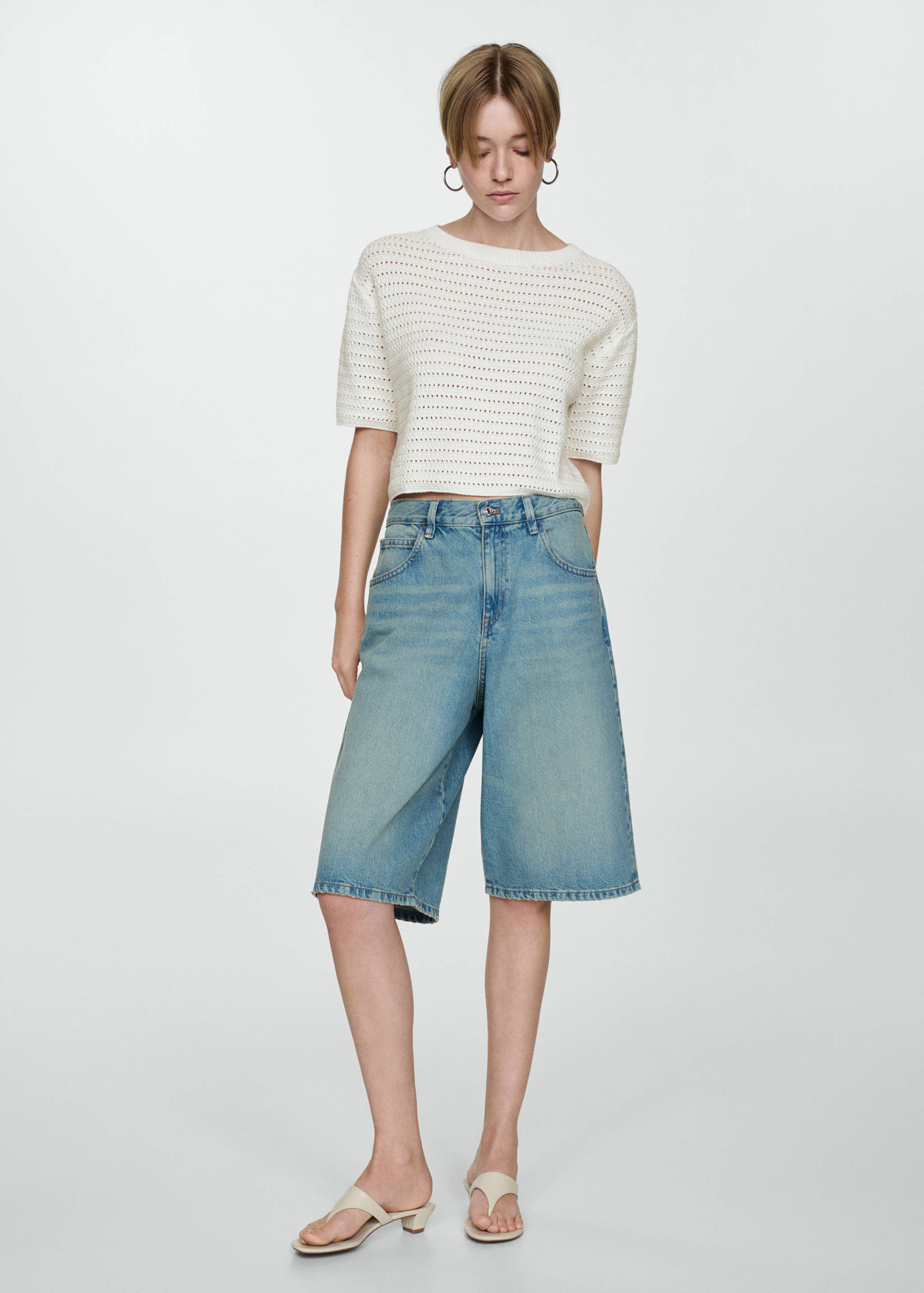 Jersey punto detalles calados - Plano general