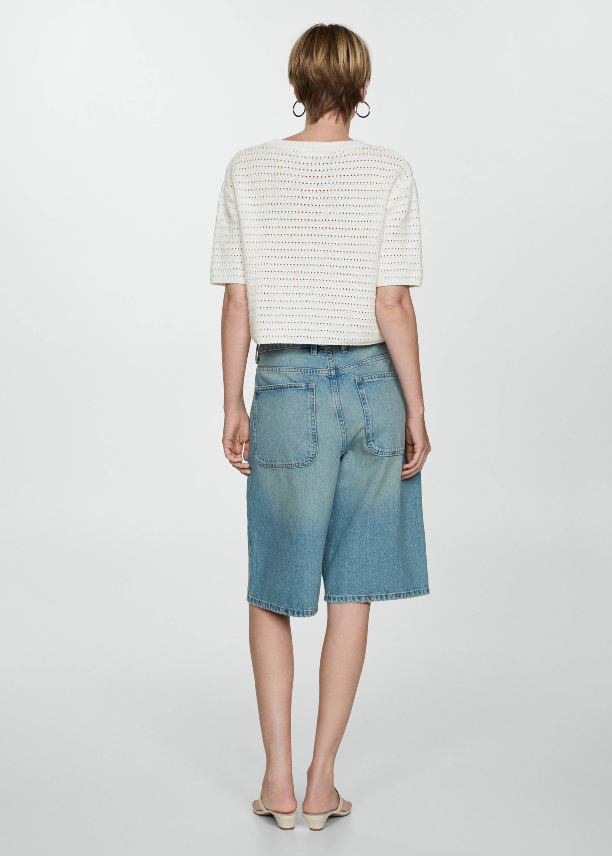 Jersey punto detalles calados - Reverso del artículo