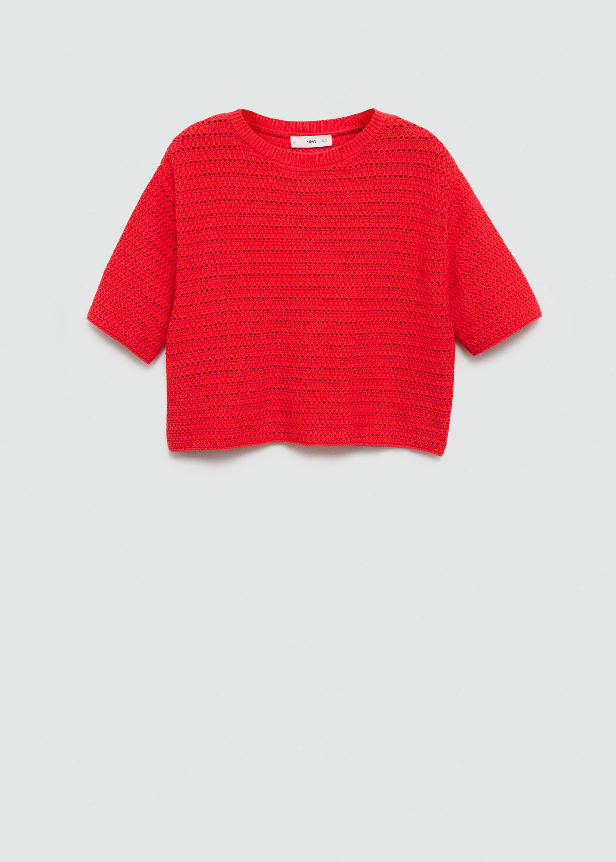 Strickpullover mit Lochmusterdetails - Artikel ohne Model