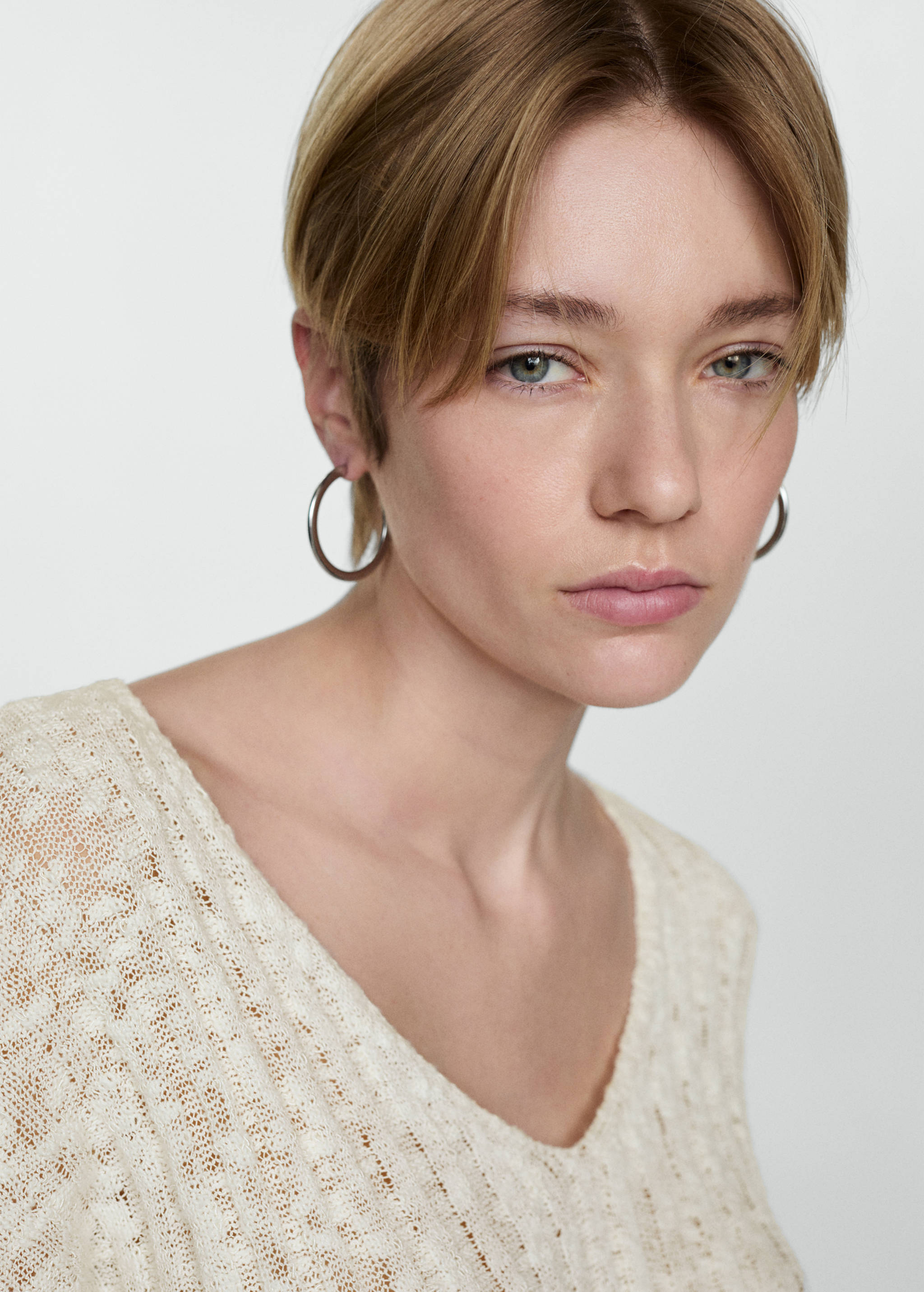 Camisola de malha fina com manga comprida - Pormenor do artigo 1