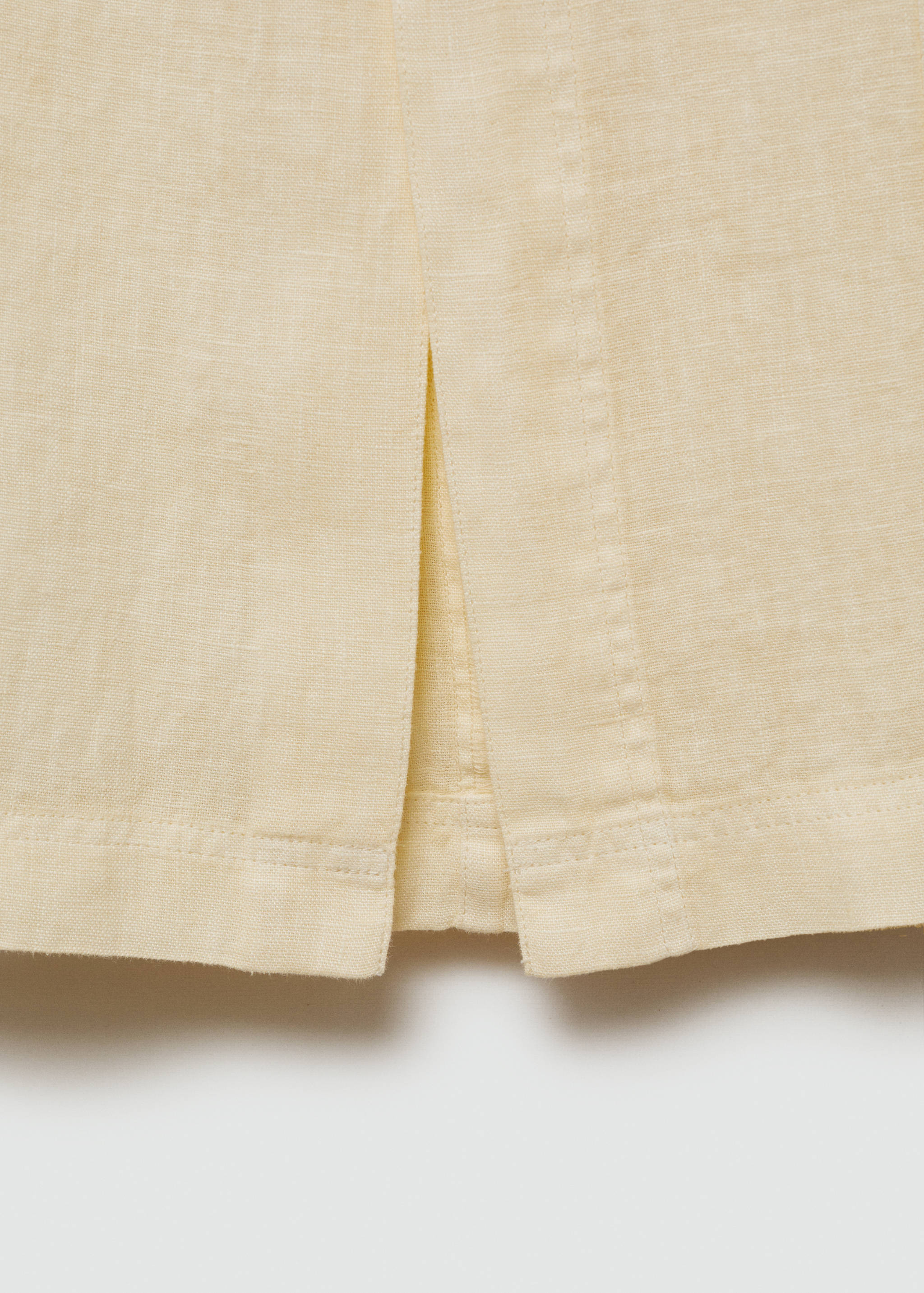 Linen skirt with slit - Details of the article 8
