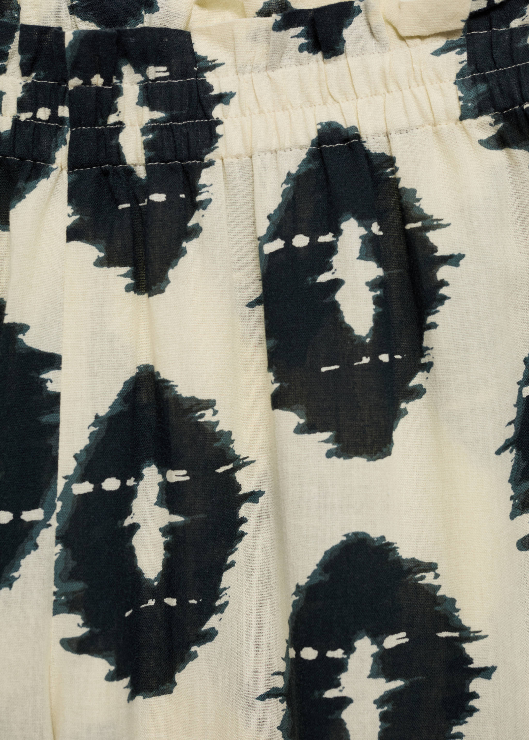 Gemusterte Wideleg-Hose - Detail des Artikels 8