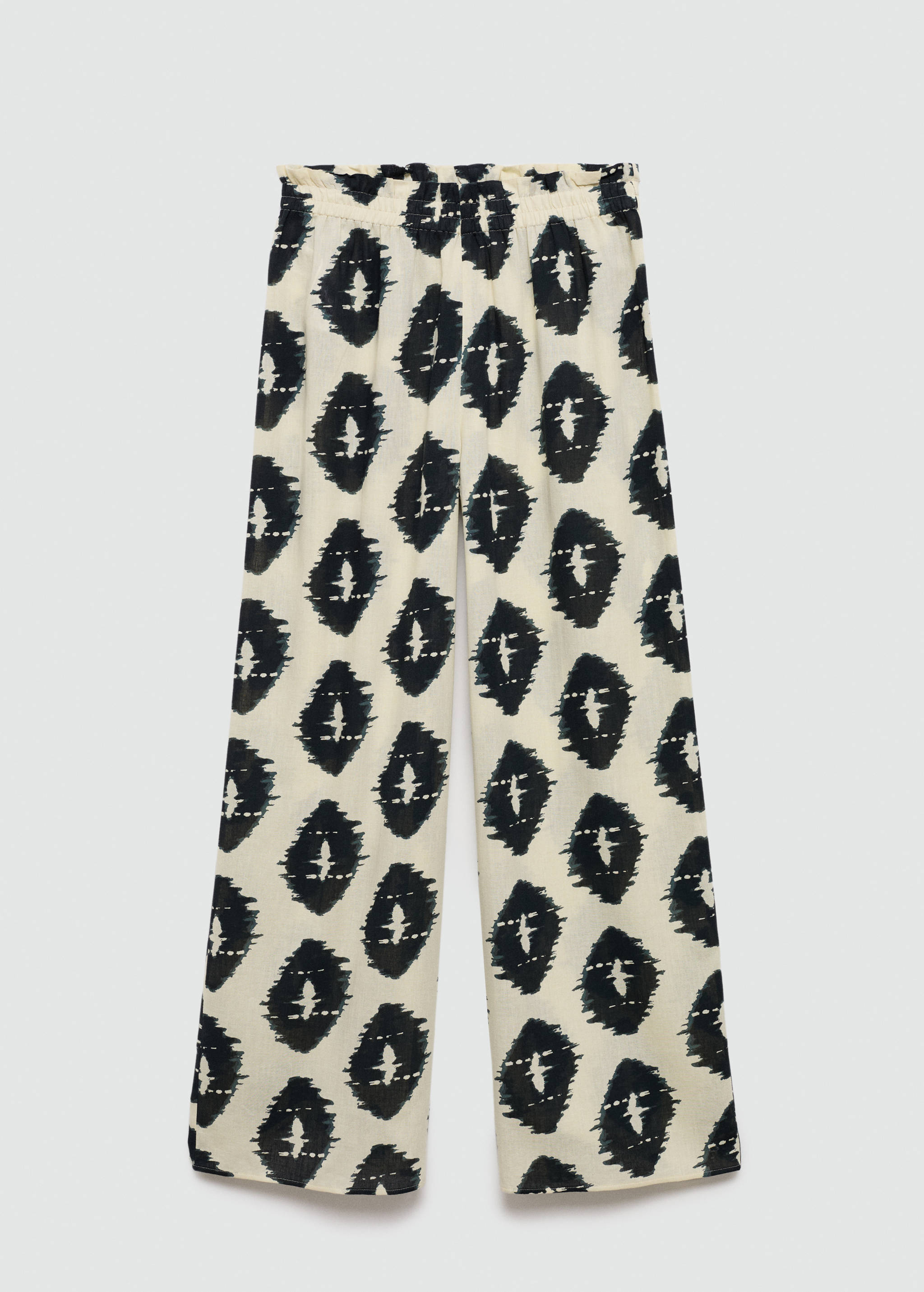 Gemusterte Wideleg-Hose - Artikel ohne Model