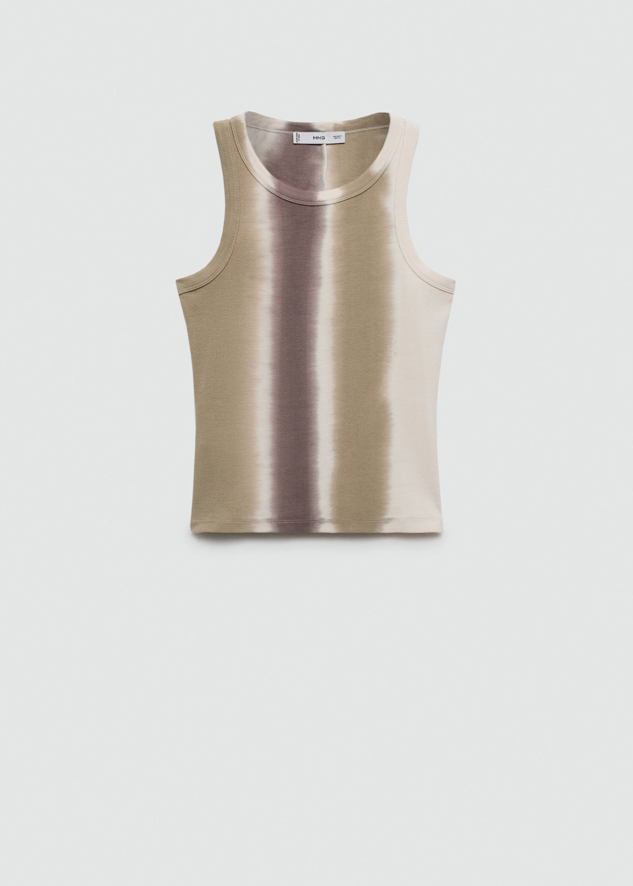 Geribde tie-dye top - Artikel zonder model