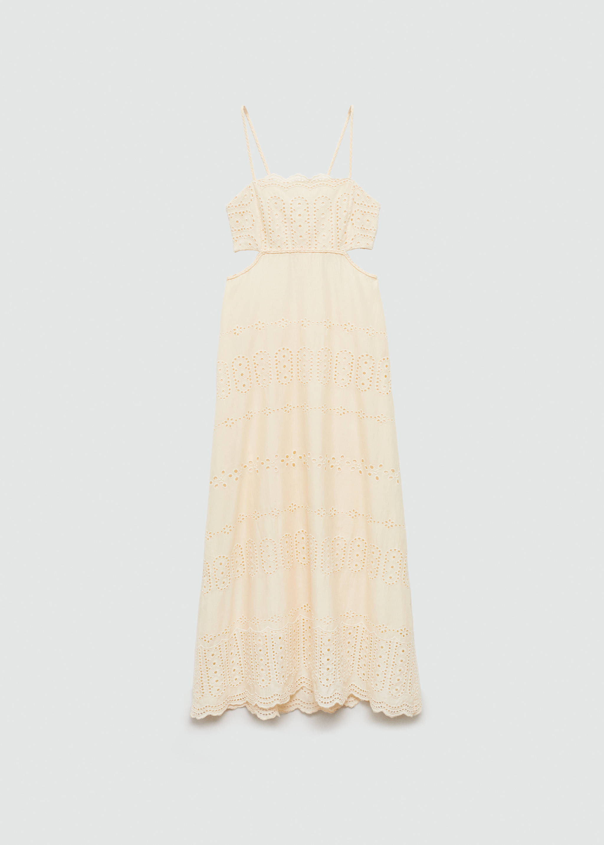 Besticktes Kleid mit Seitenschlitzen - Artikel ohne Model