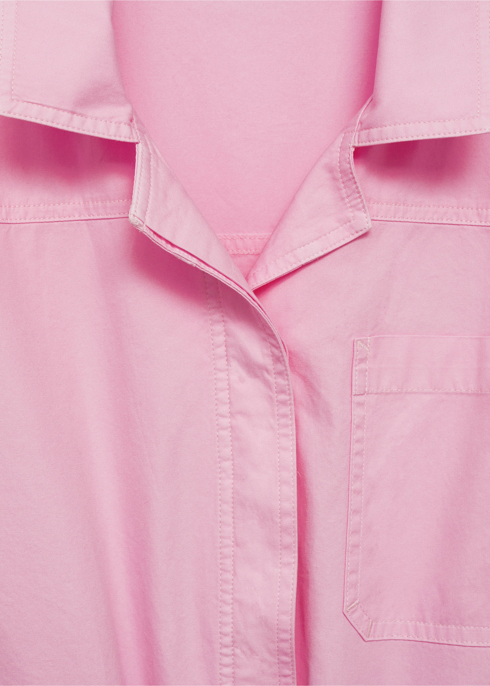 Jumpsuit with long drawstring - Details of the article 8, Pink. Ref: 77040362-00.