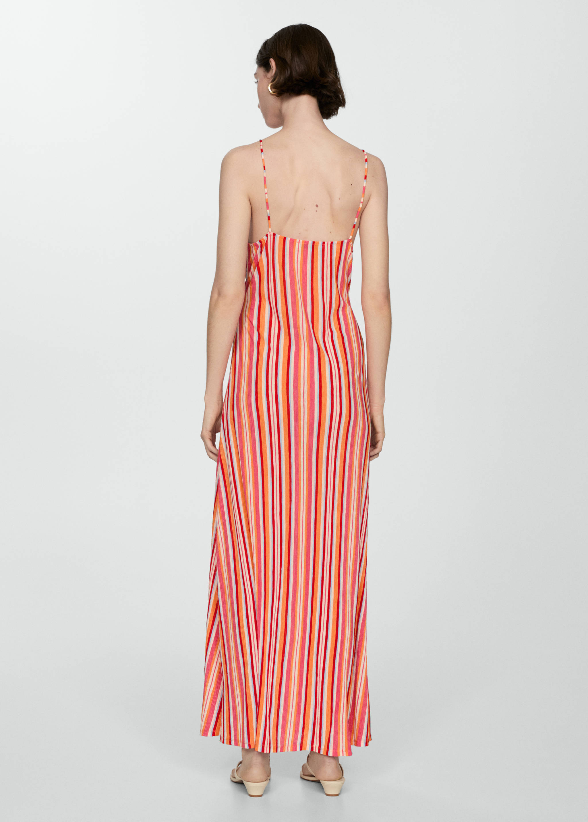 Vestido estampado rayas - Reverso del artículo