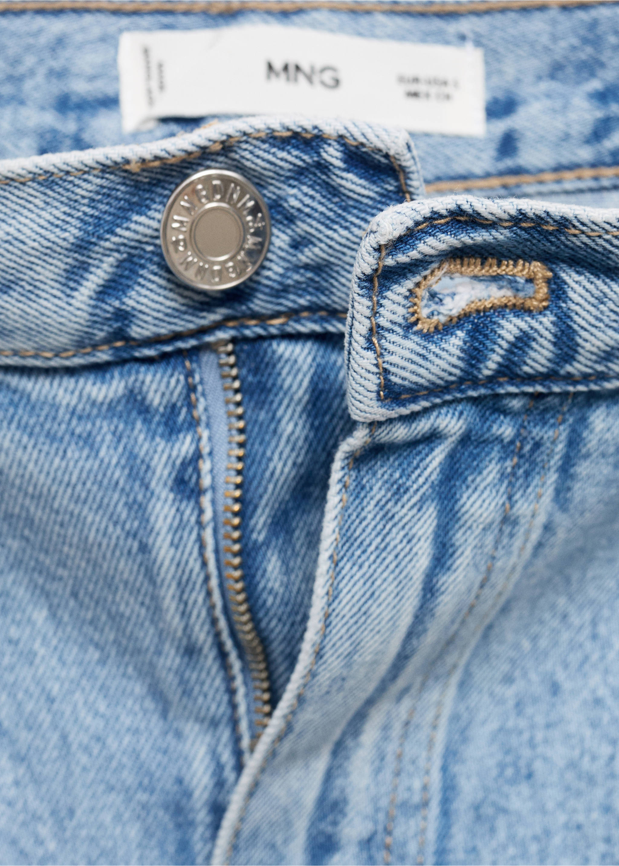 Farmerszoknya nyílásokkal - A termék adatai 0, Világoskék. Ref: 77040364-00.