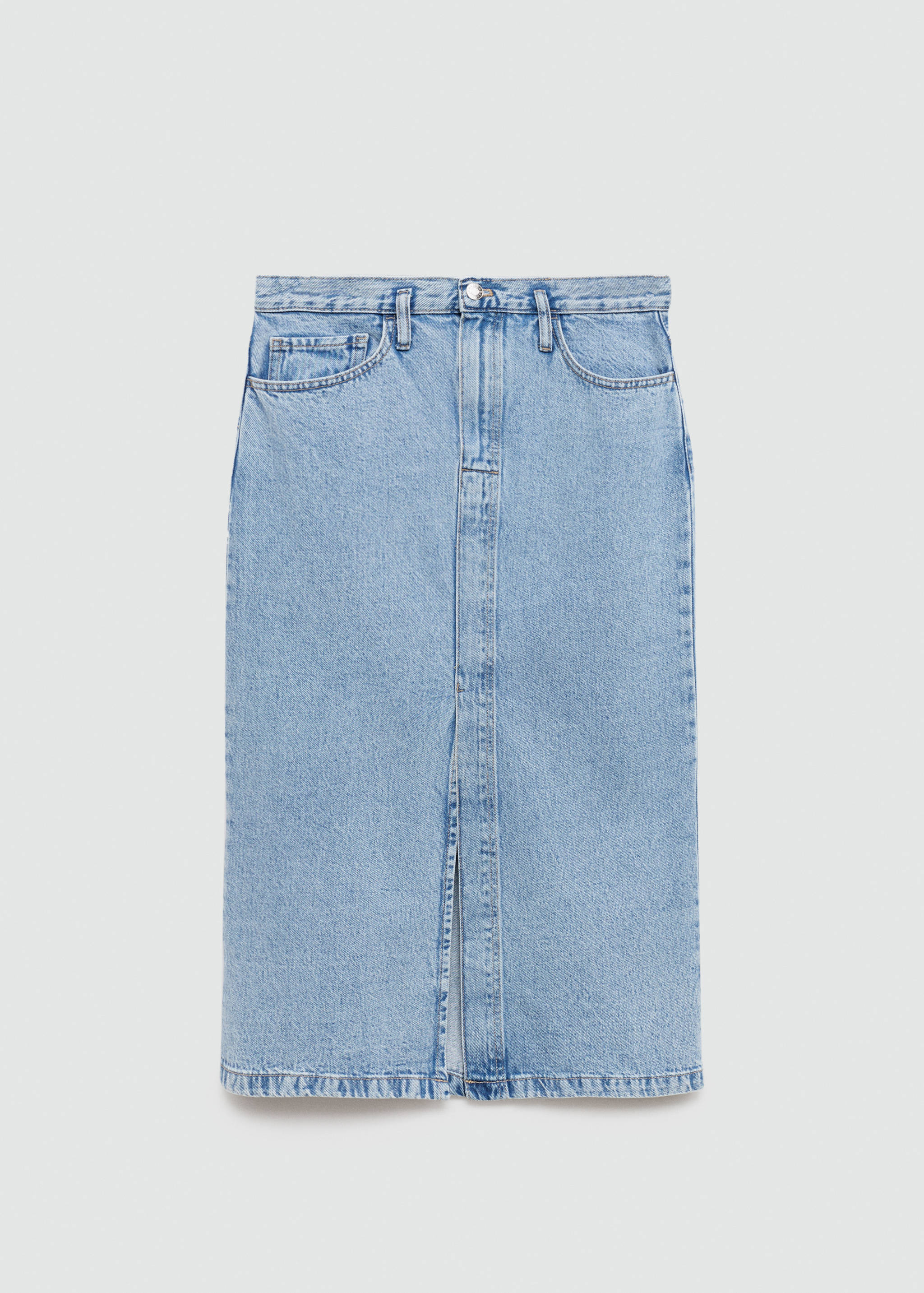 Slit denim skirt - Article without model