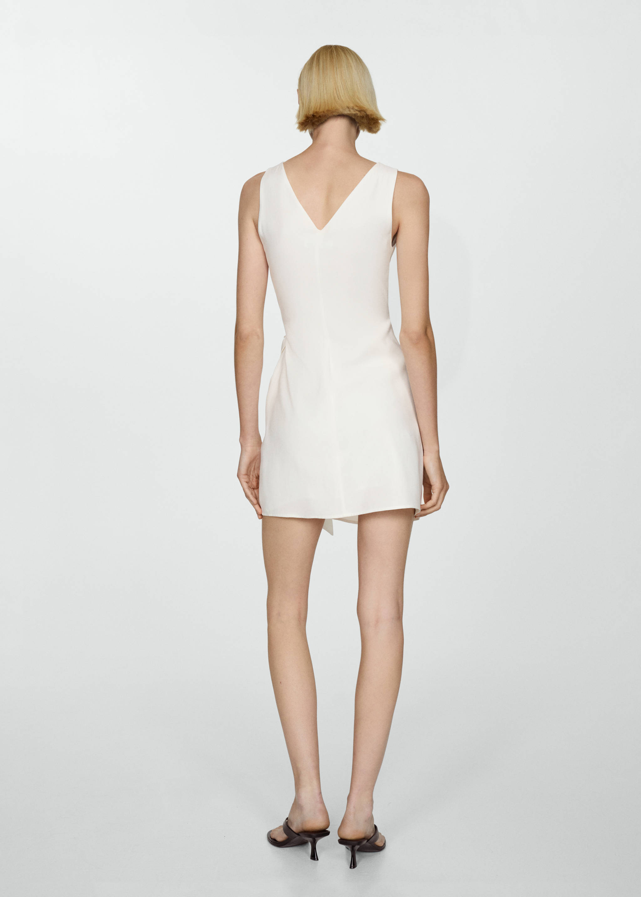 Vestido cruzado laço - Verso do artigo