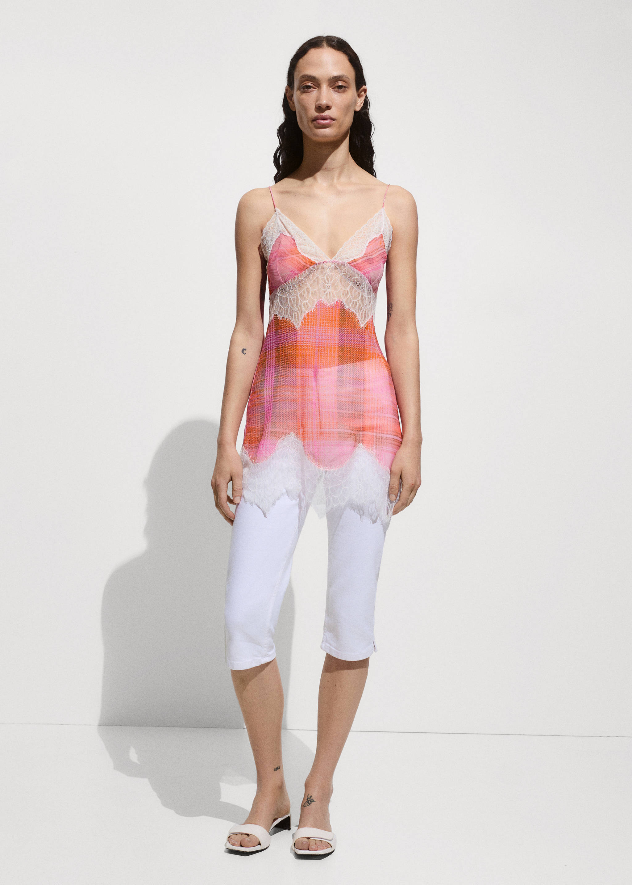 Printed lace top - General plane