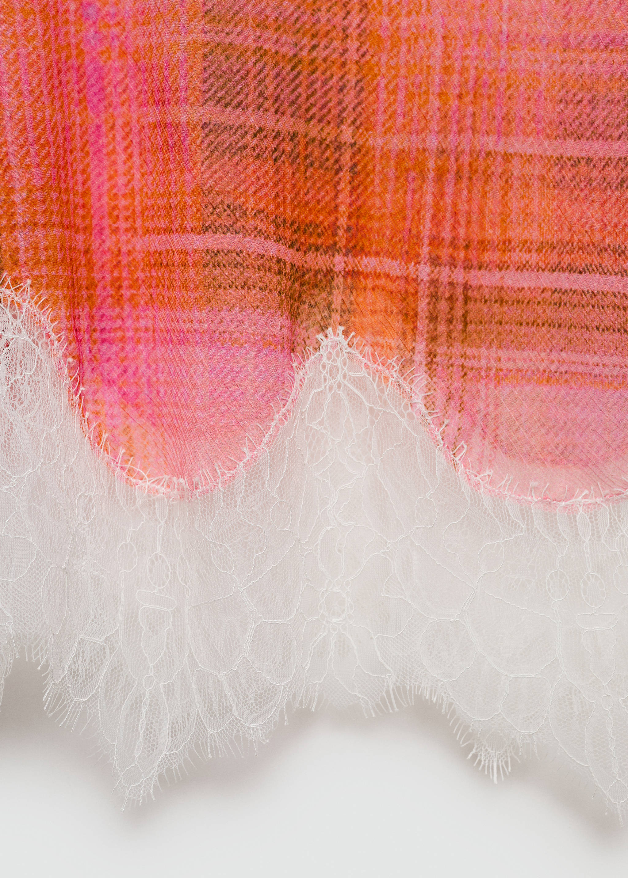 Printed lace top - Details of the article 0