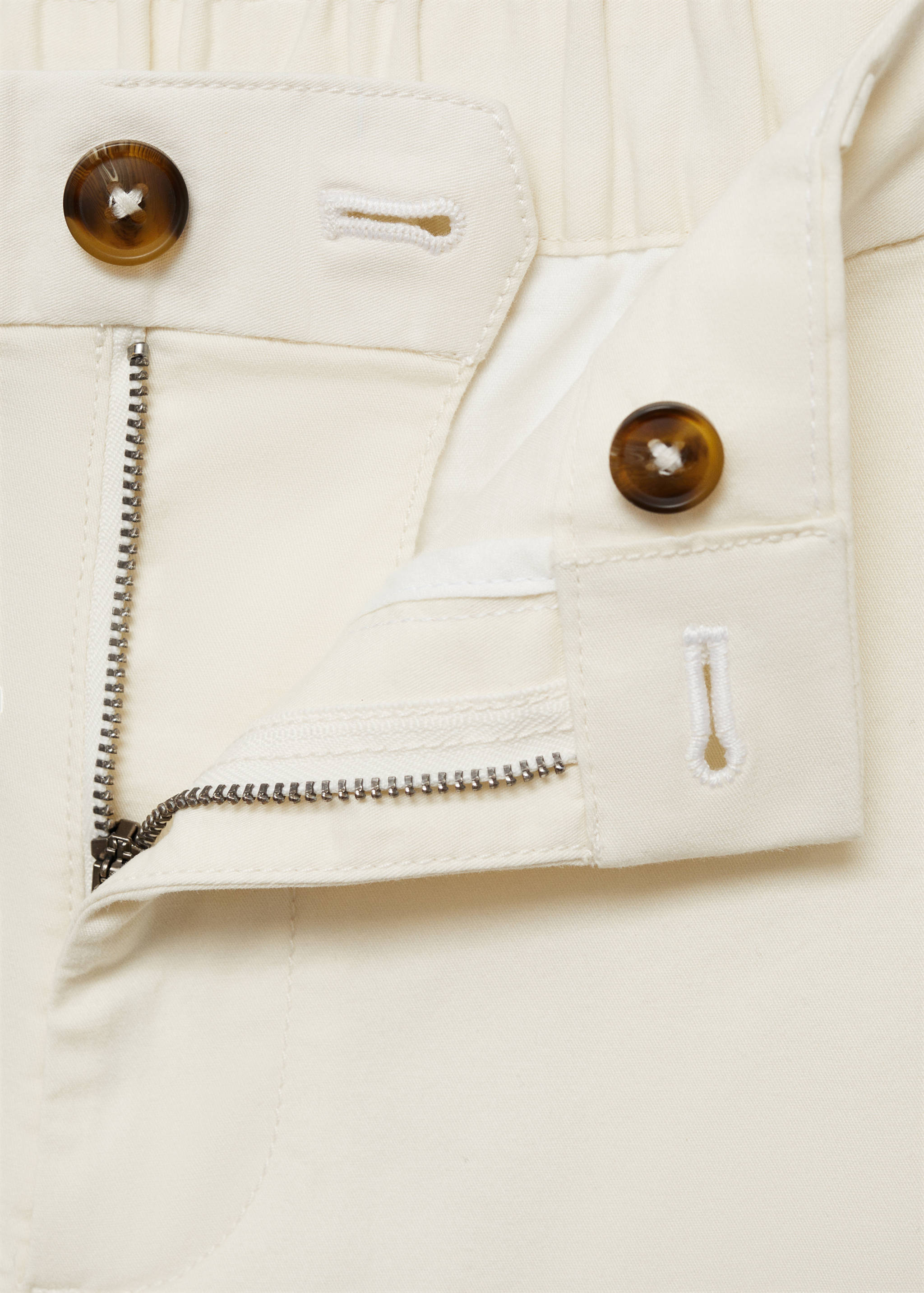 Slim-fit chino cotton bermuda shorts - Details of the article 0