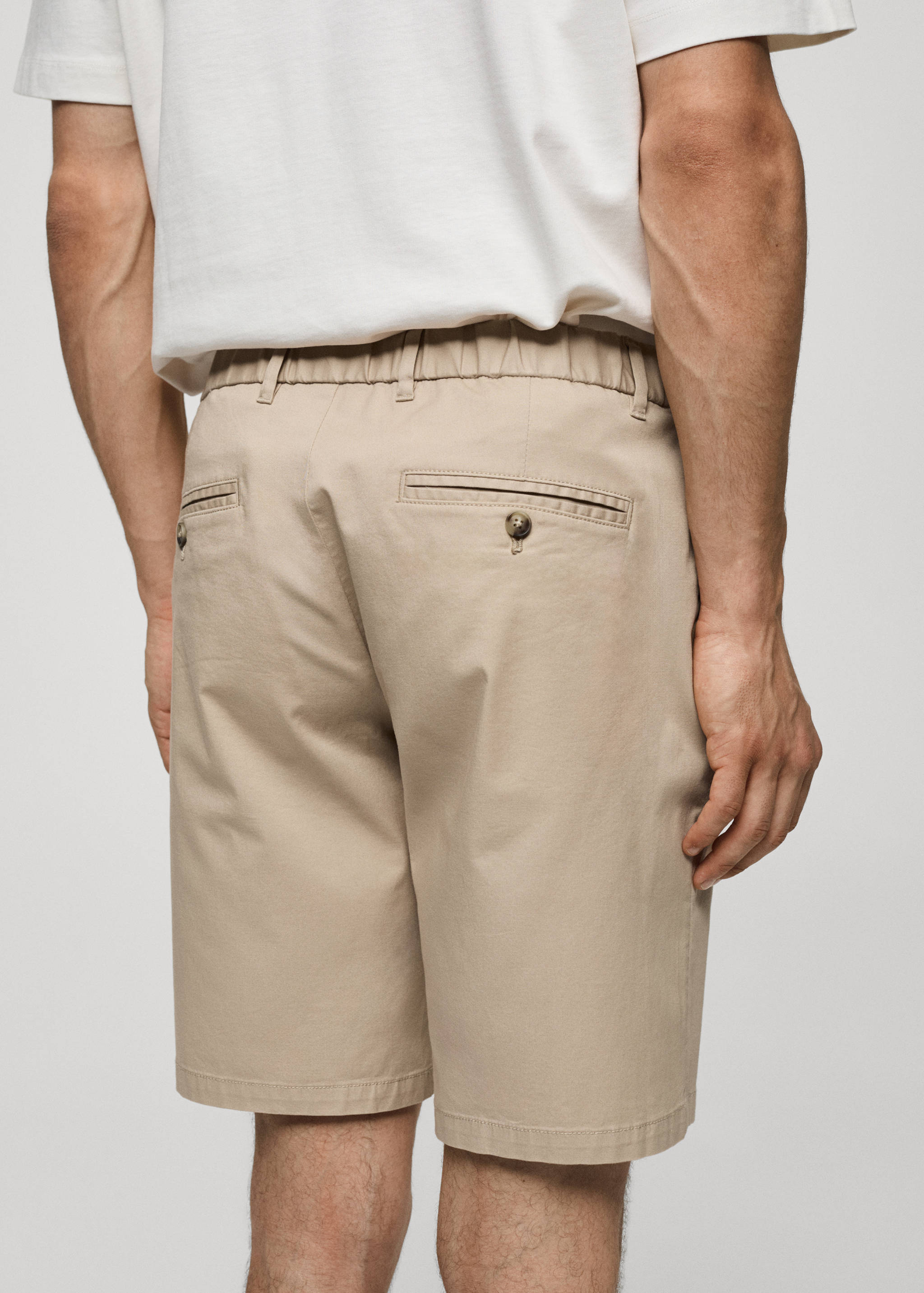 Slim-fit chino cotton bermuda shorts - Details of the article 6