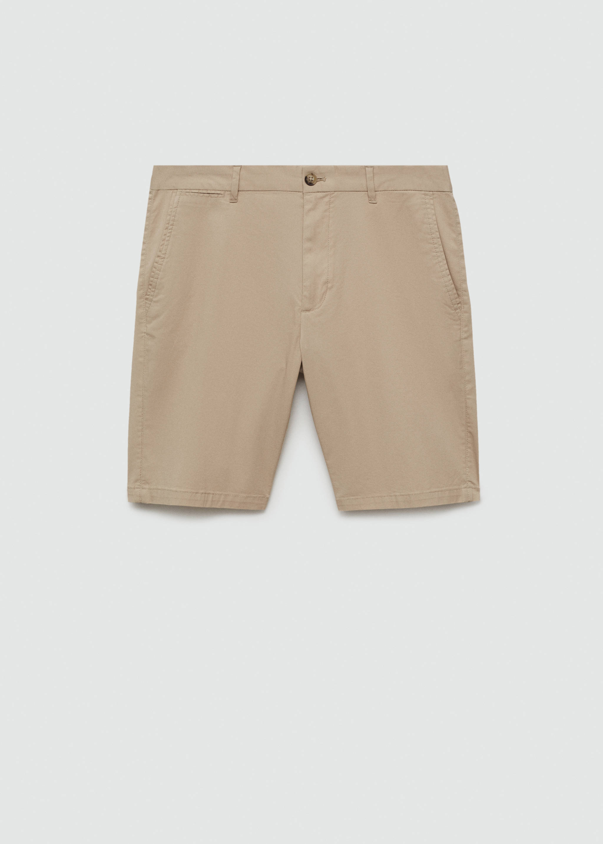 Slim-fit chino cotton bermuda shorts - Article without model