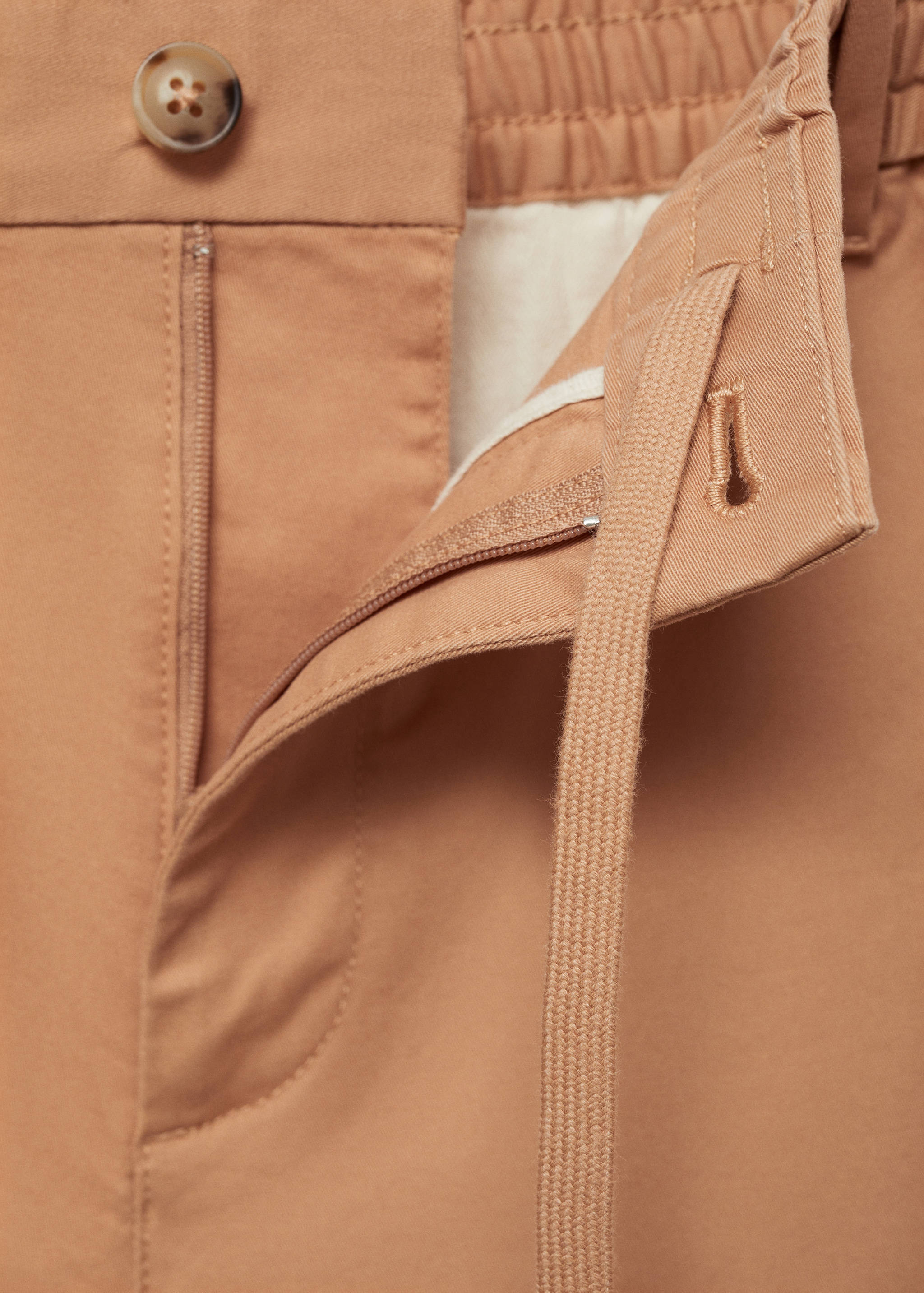 Cotton shorts with drawstring - Details of the article 8