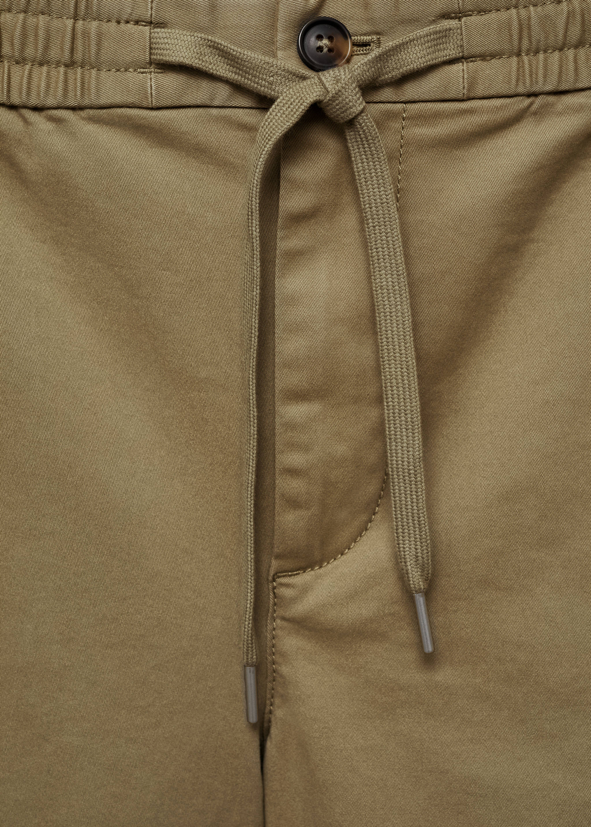 Cotton shorts with drawstring - Details of the article 8