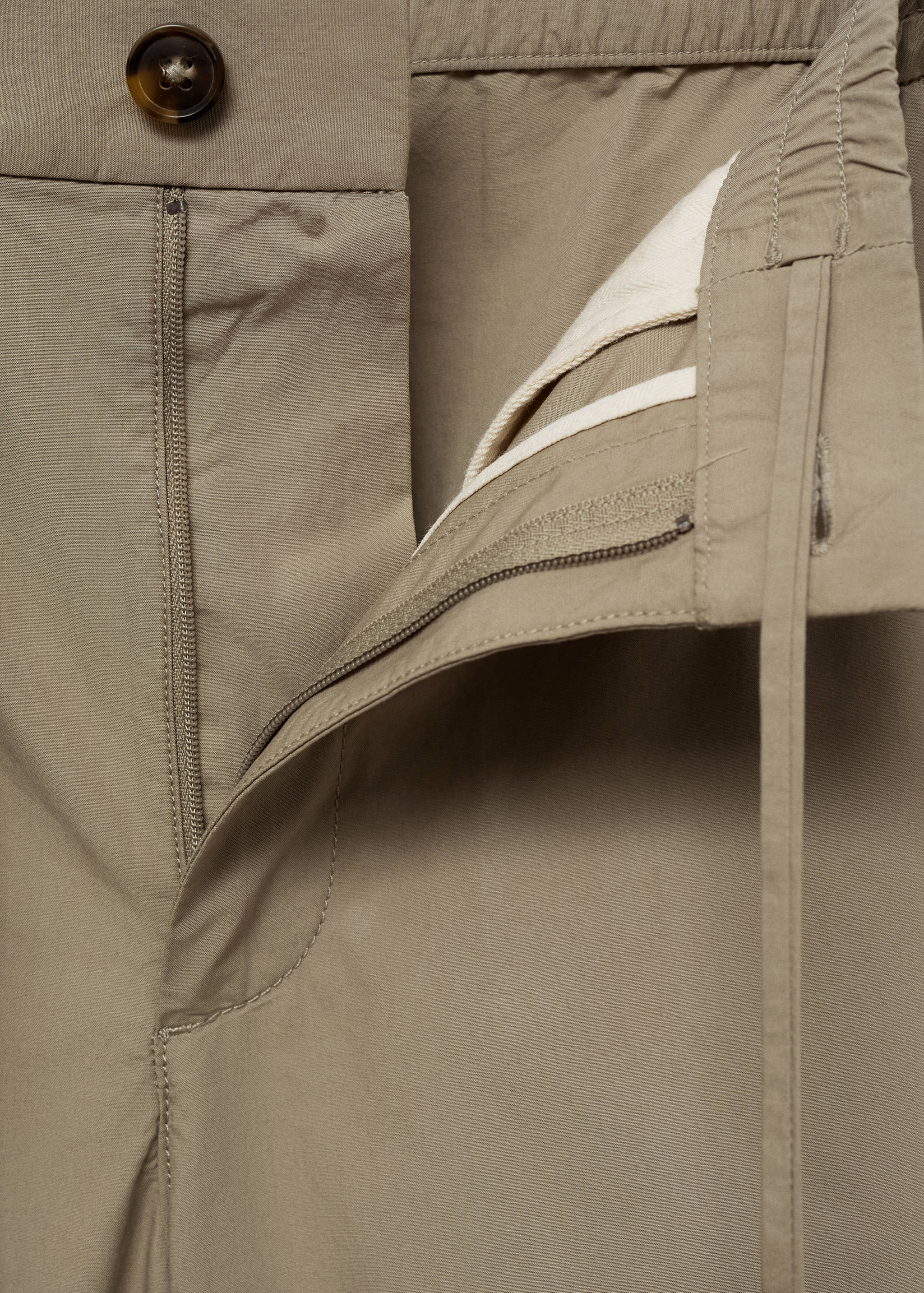 100% cotton bermuda shorts with drawstring - Details of the article 8