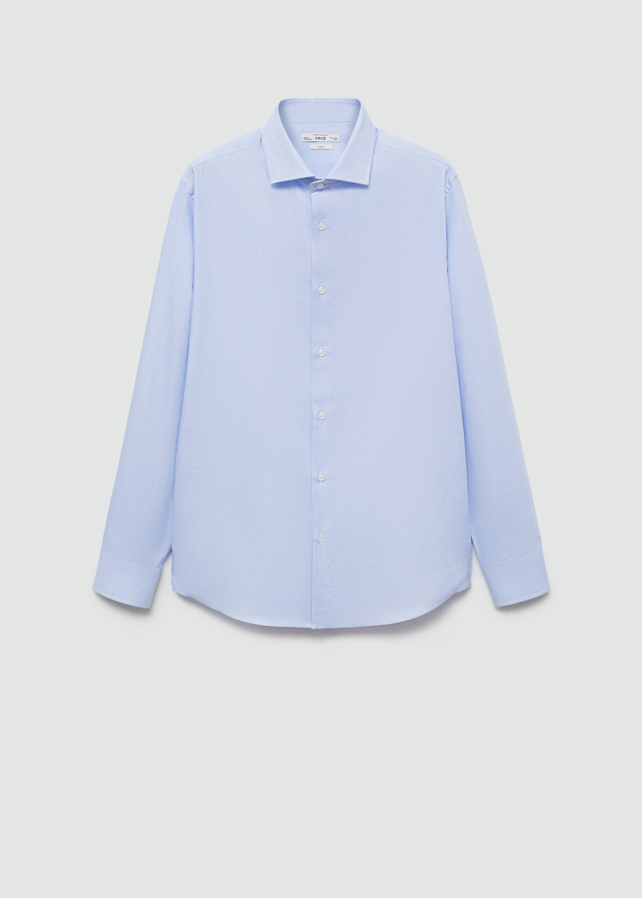 Camisa traje slim fit twill microestampado - Artículo sin modelo