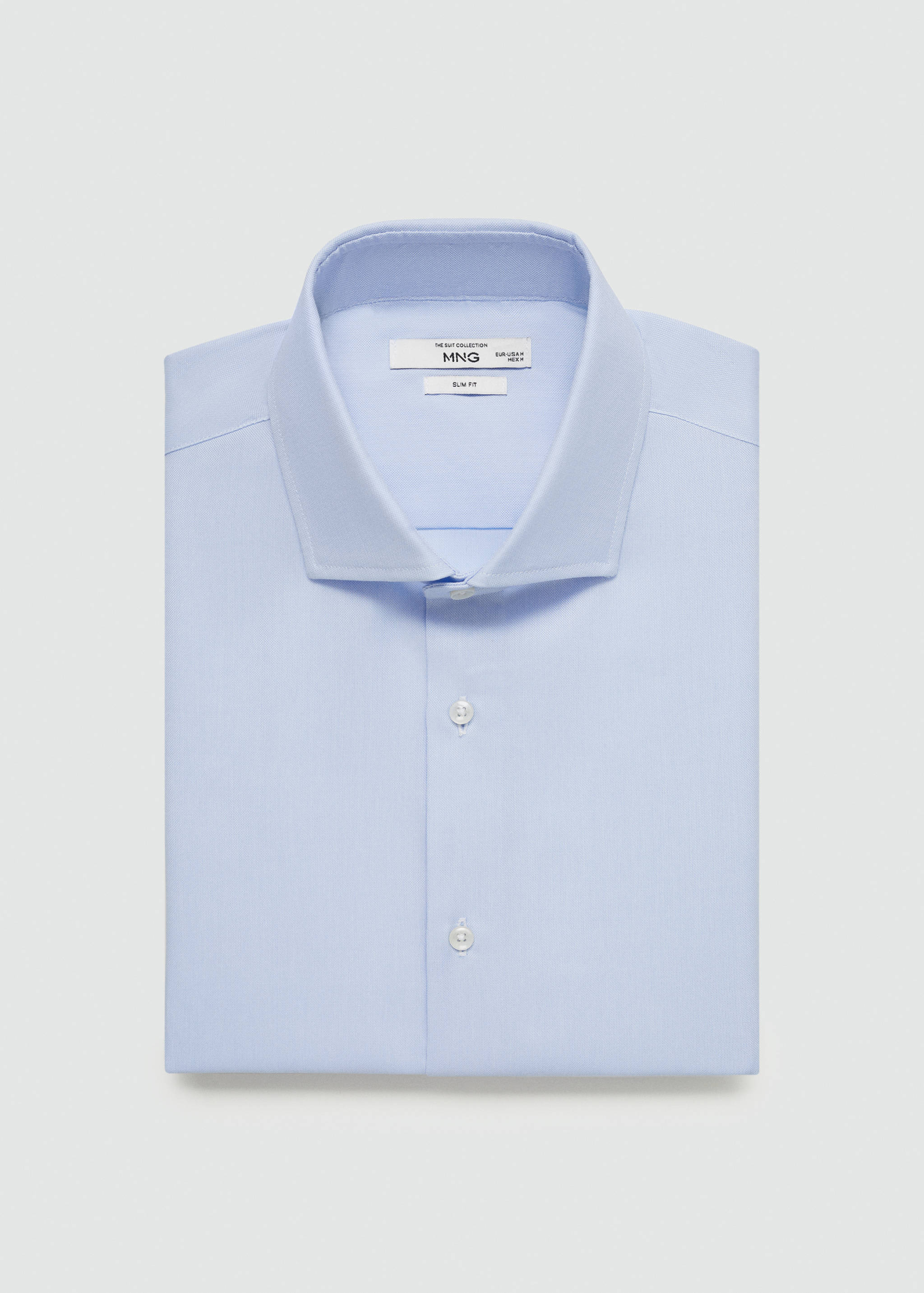 Slim fit structured suit shirt - Details of the article 8