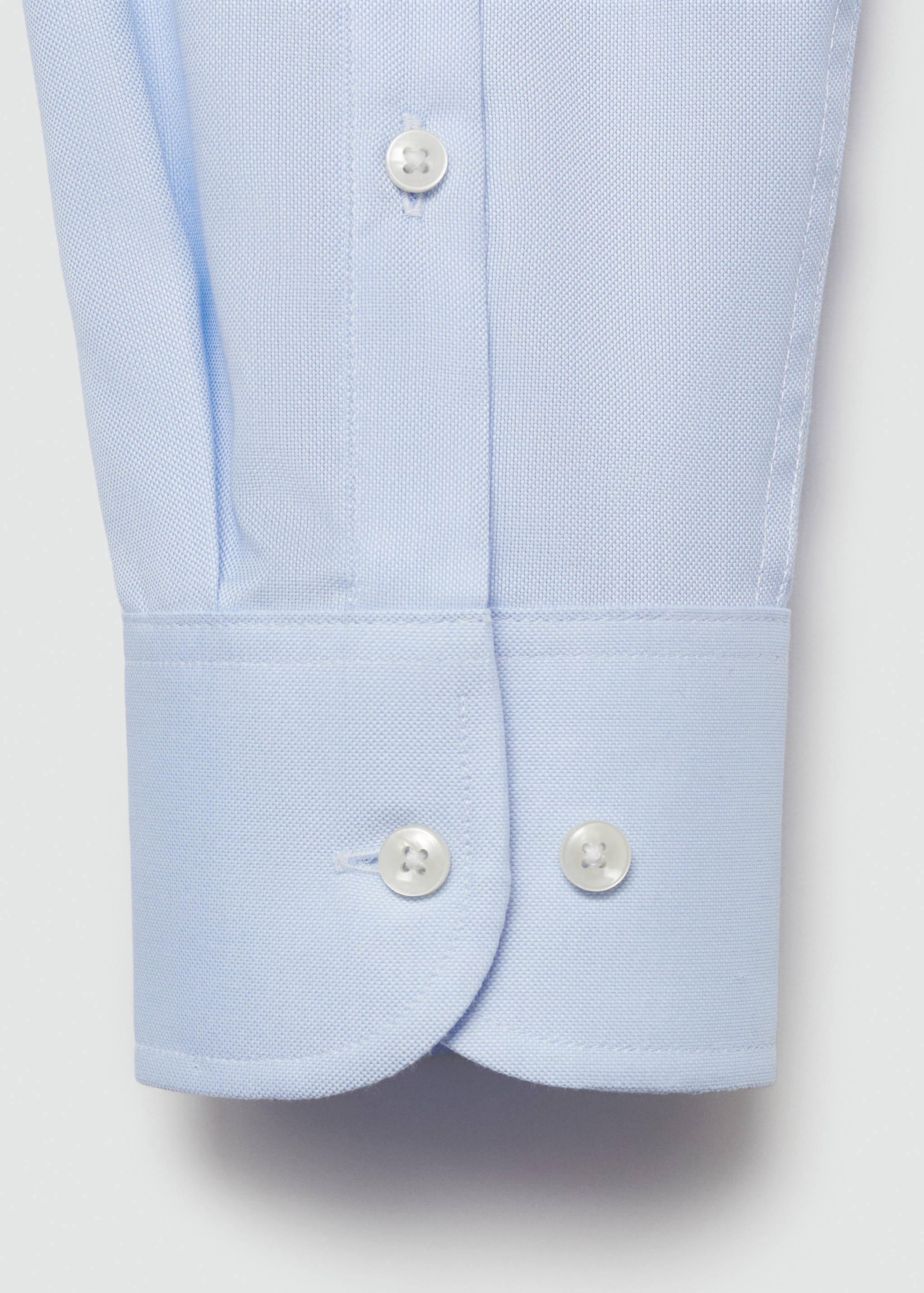 Slim fit structured suit shirt - Details of the article 0