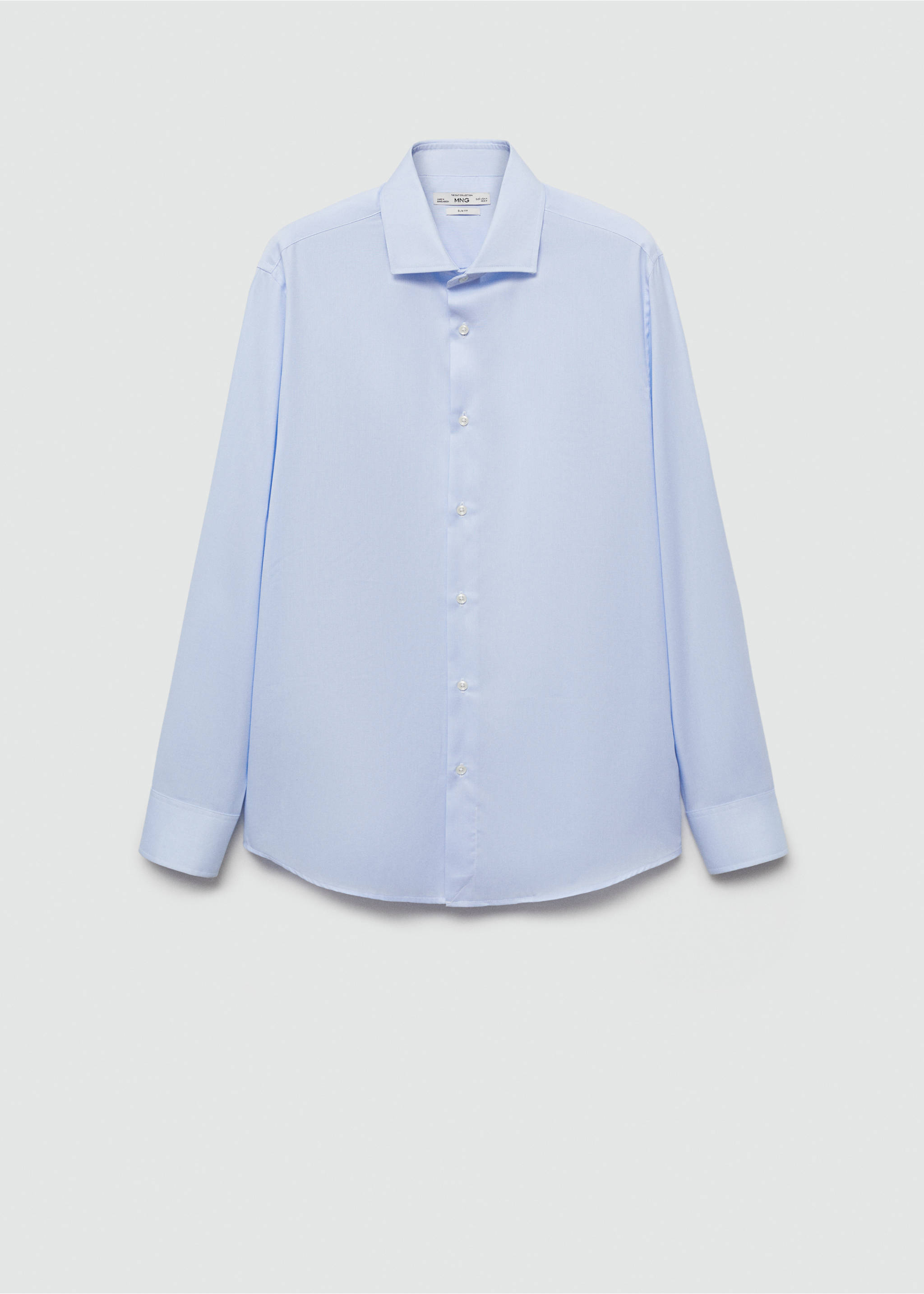 Camisa traje slim fit estructura - Artículo sin modelo, Azul celeste. Ref: 77040574-00.