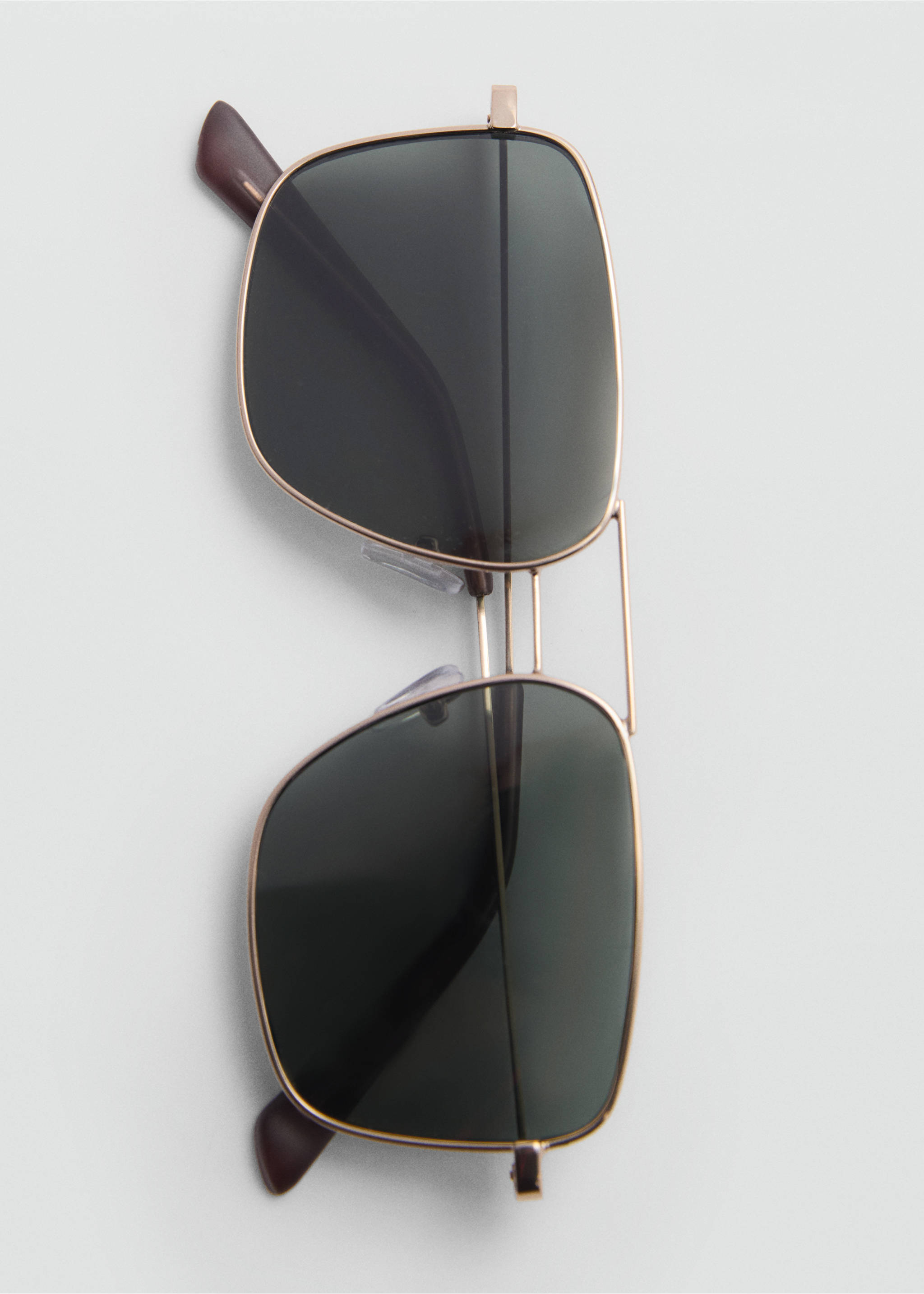 Aviator sunglasses - Details of the article 2, Gold. Ref: 77040576-00.
