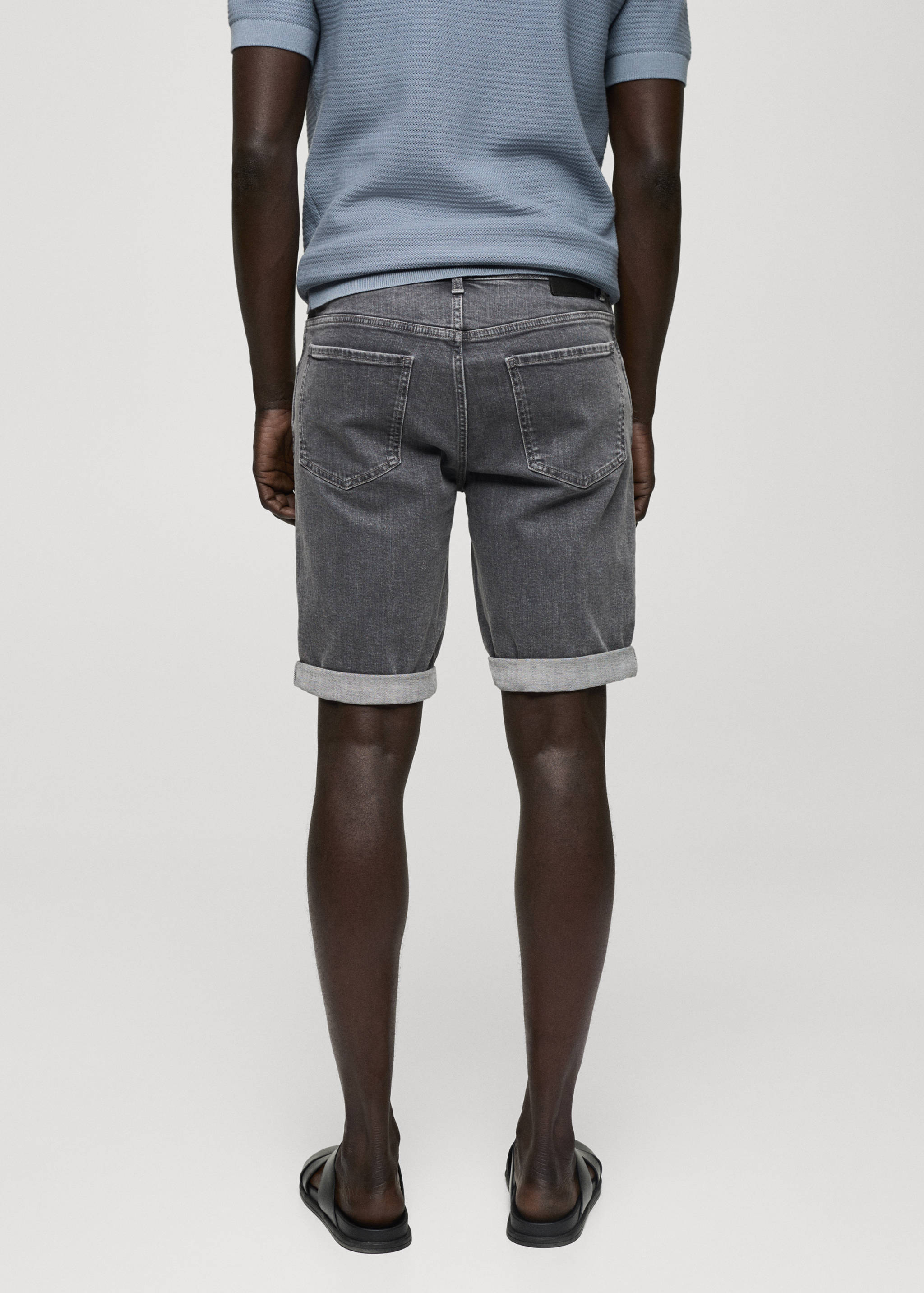 Bermuda en jean slim fit - Verso de l’article