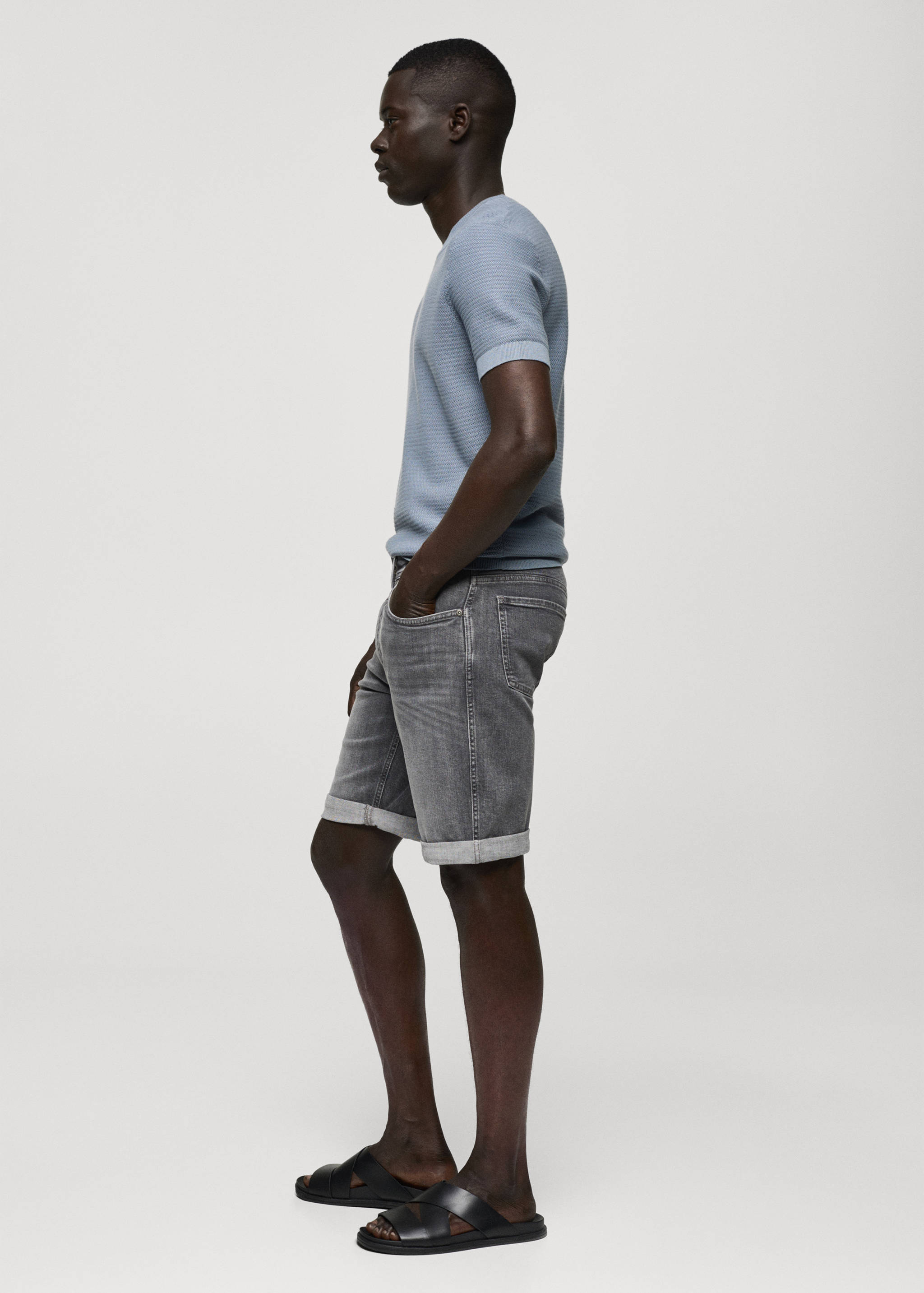 Bermuda en jean slim fit - Détail de l'article 2