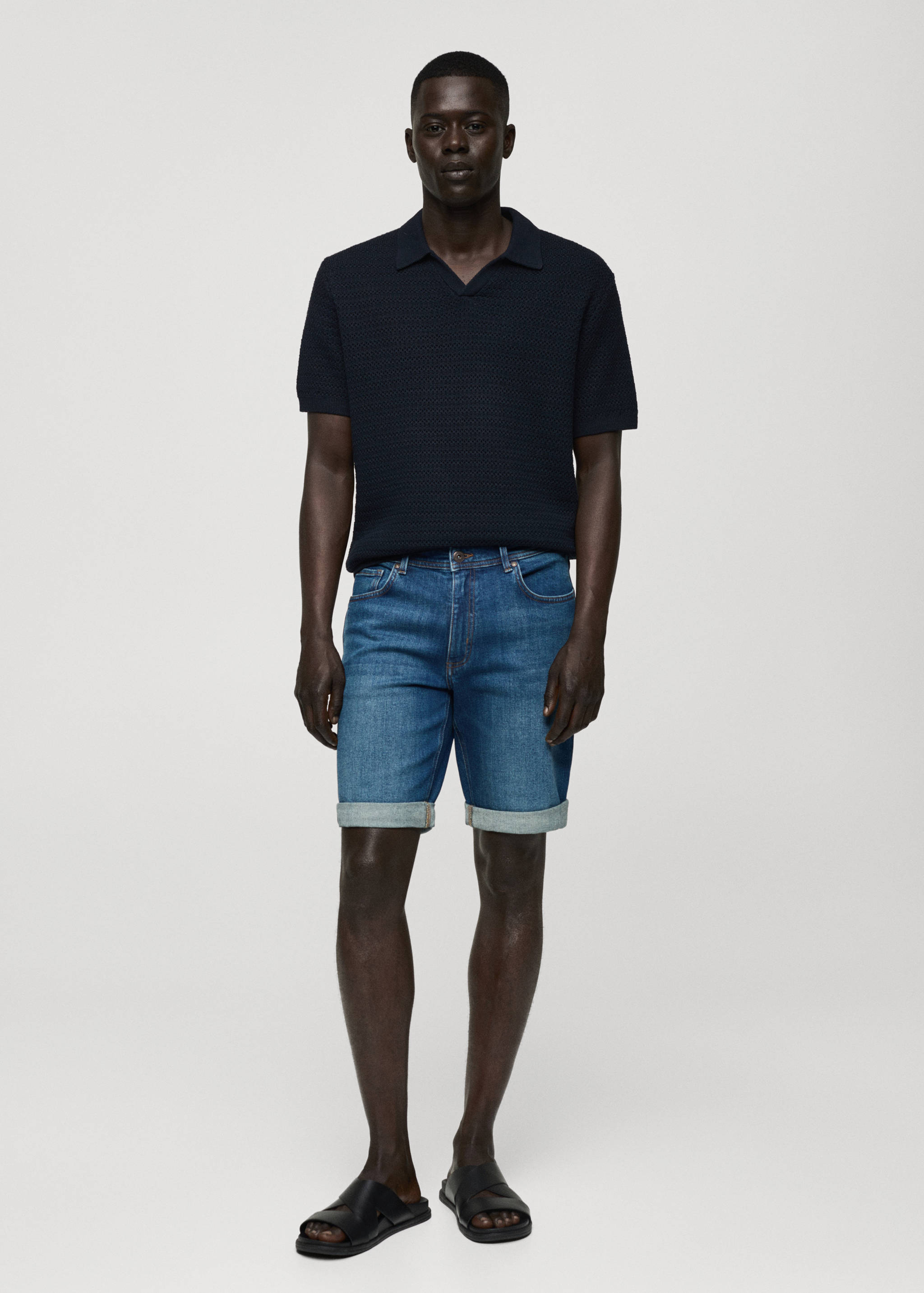 Bermuda en jean slim fit - Plan général