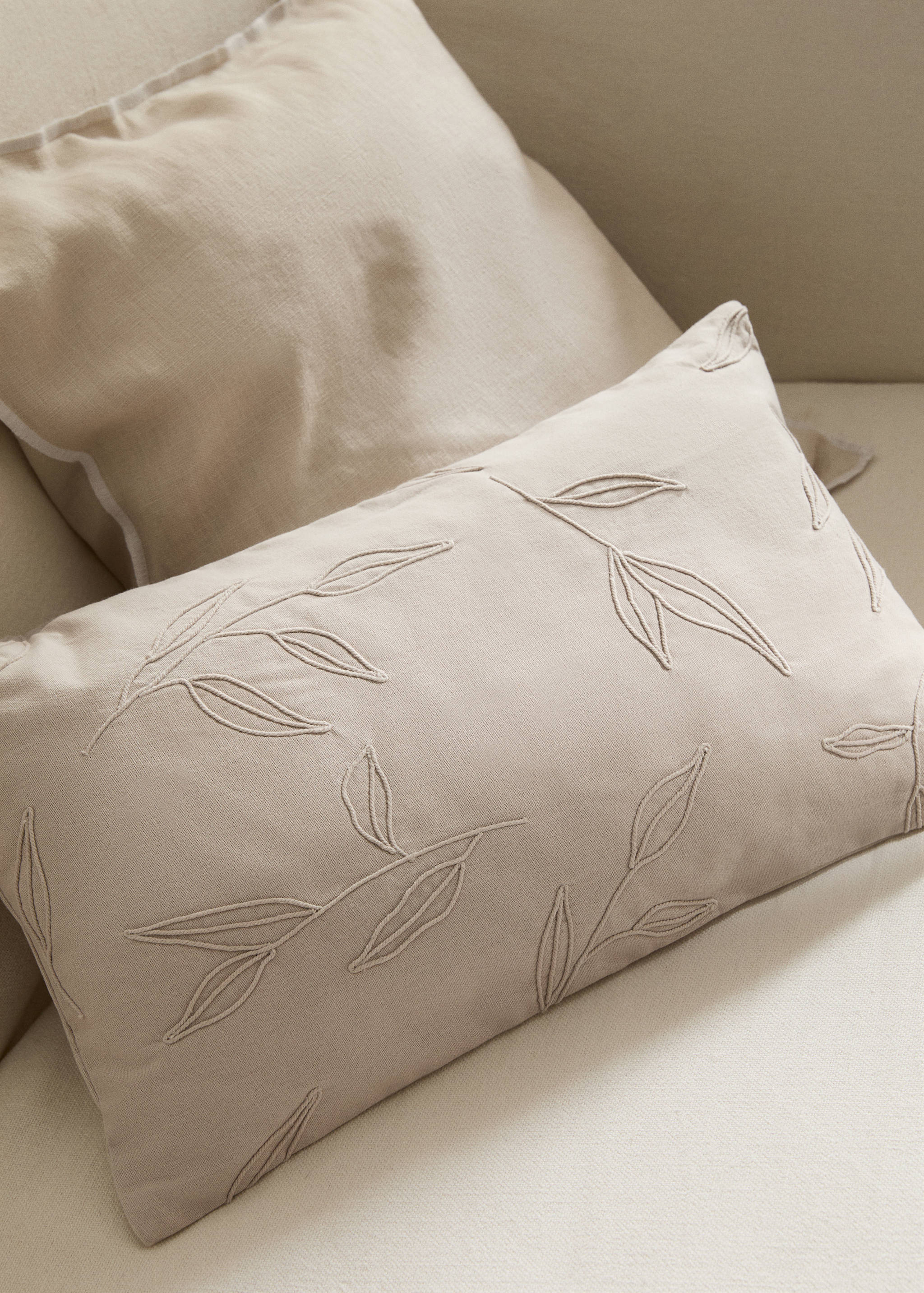 Floral design cushion cover 30x50cm - General plane