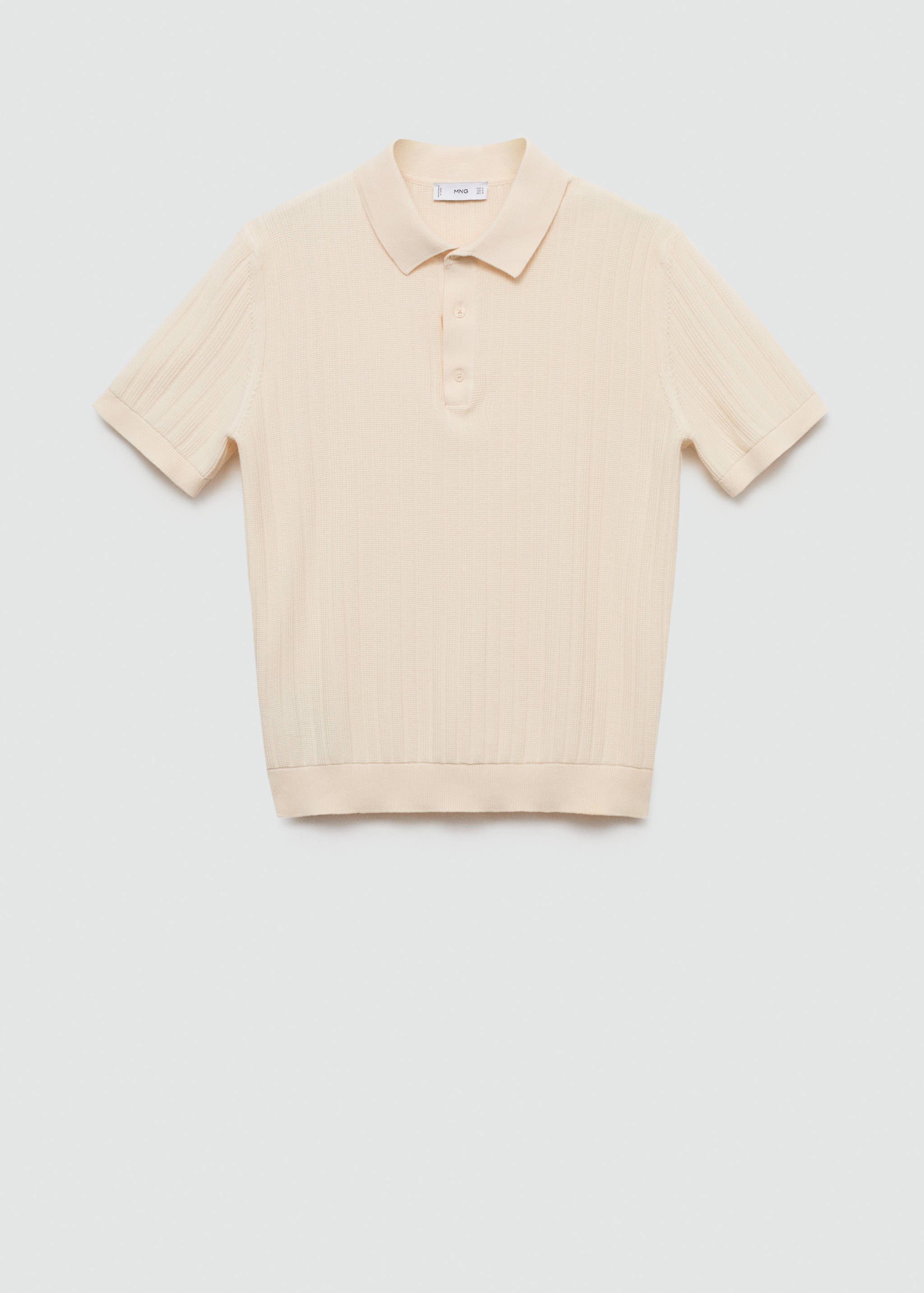 100% cotton micro-structure polo shirt - Article without model