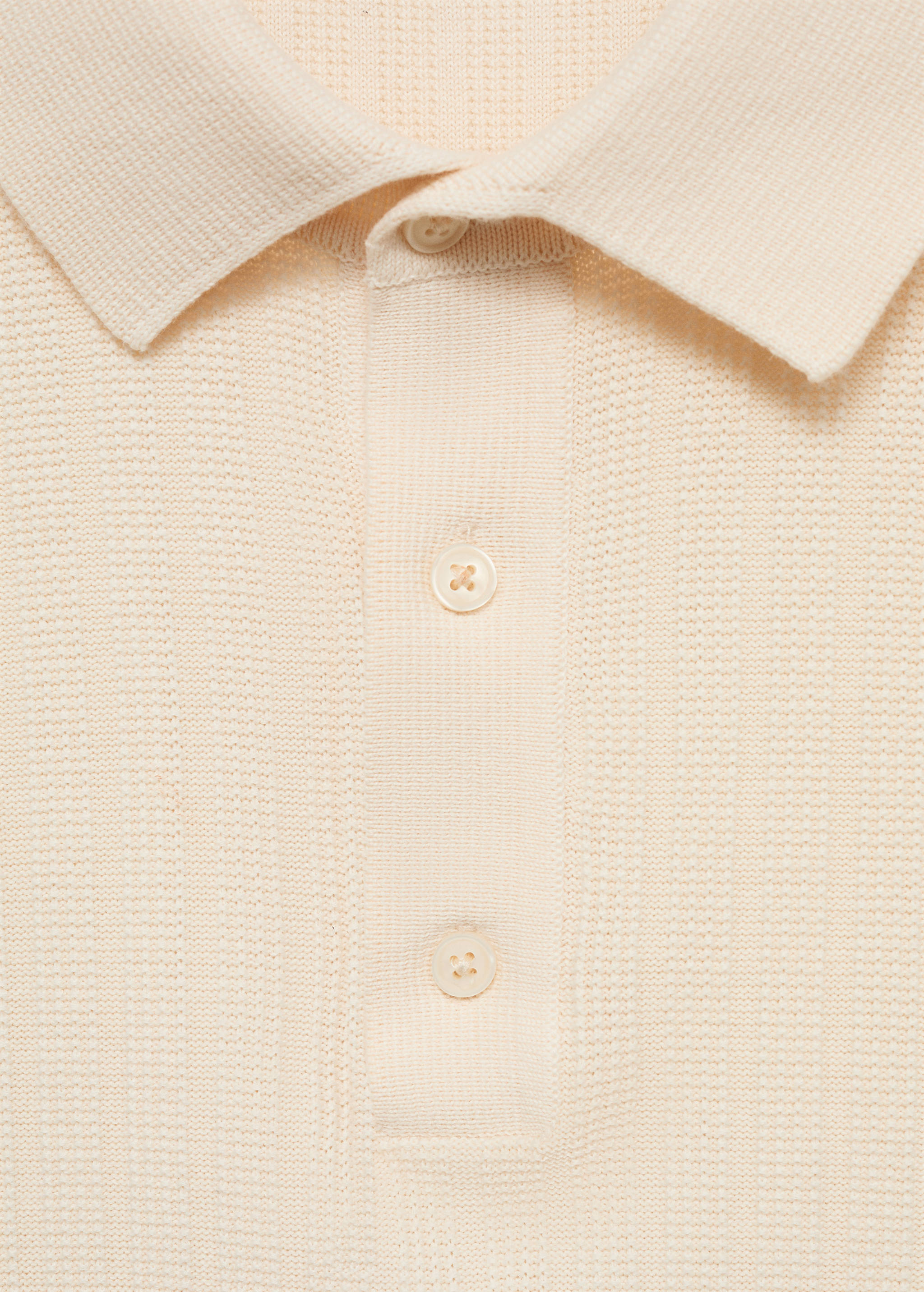 100% cotton micro-structure polo shirt - Details of the article 8