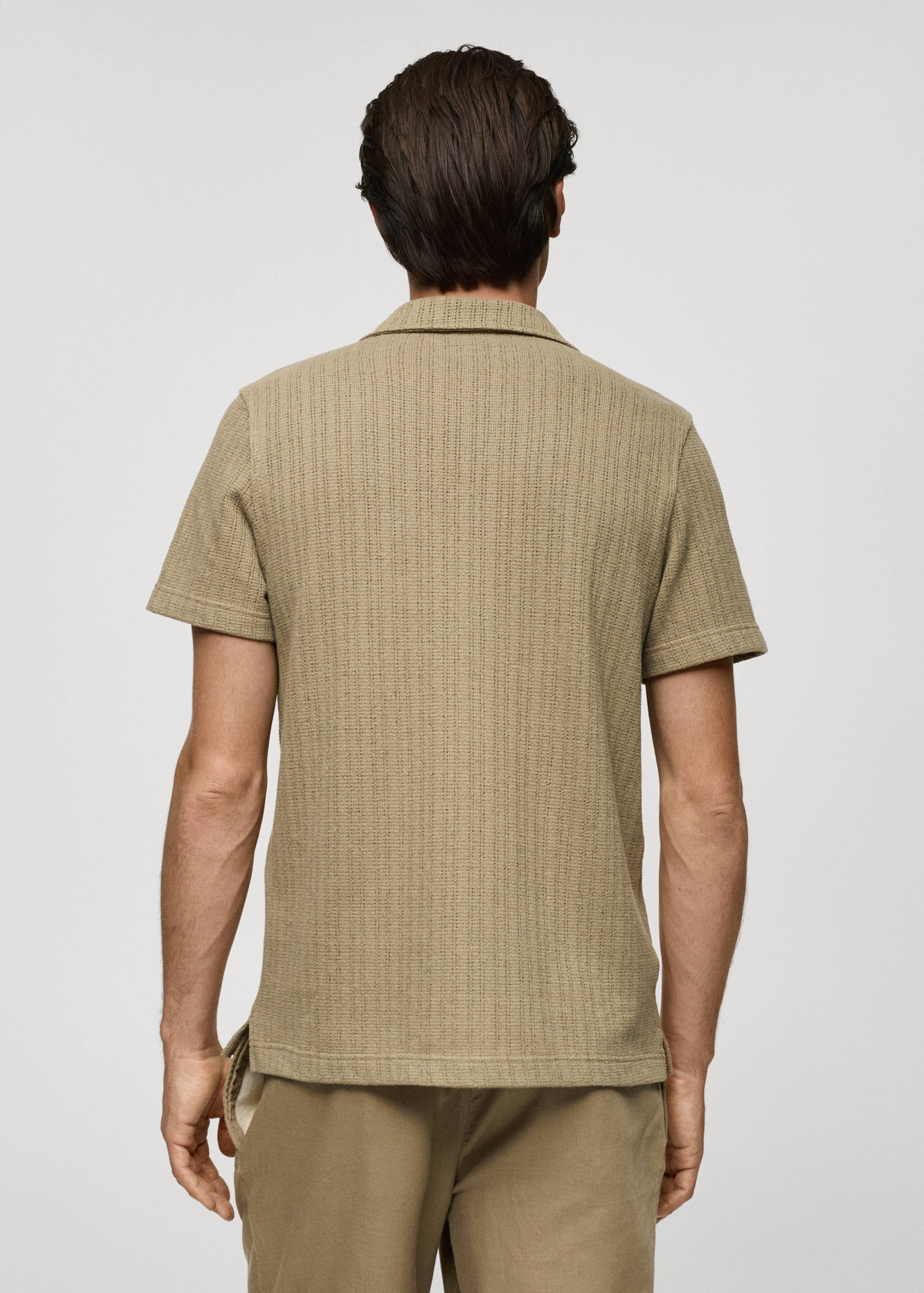 Regular Fit-Strickhemd - Rückseite des Artikels