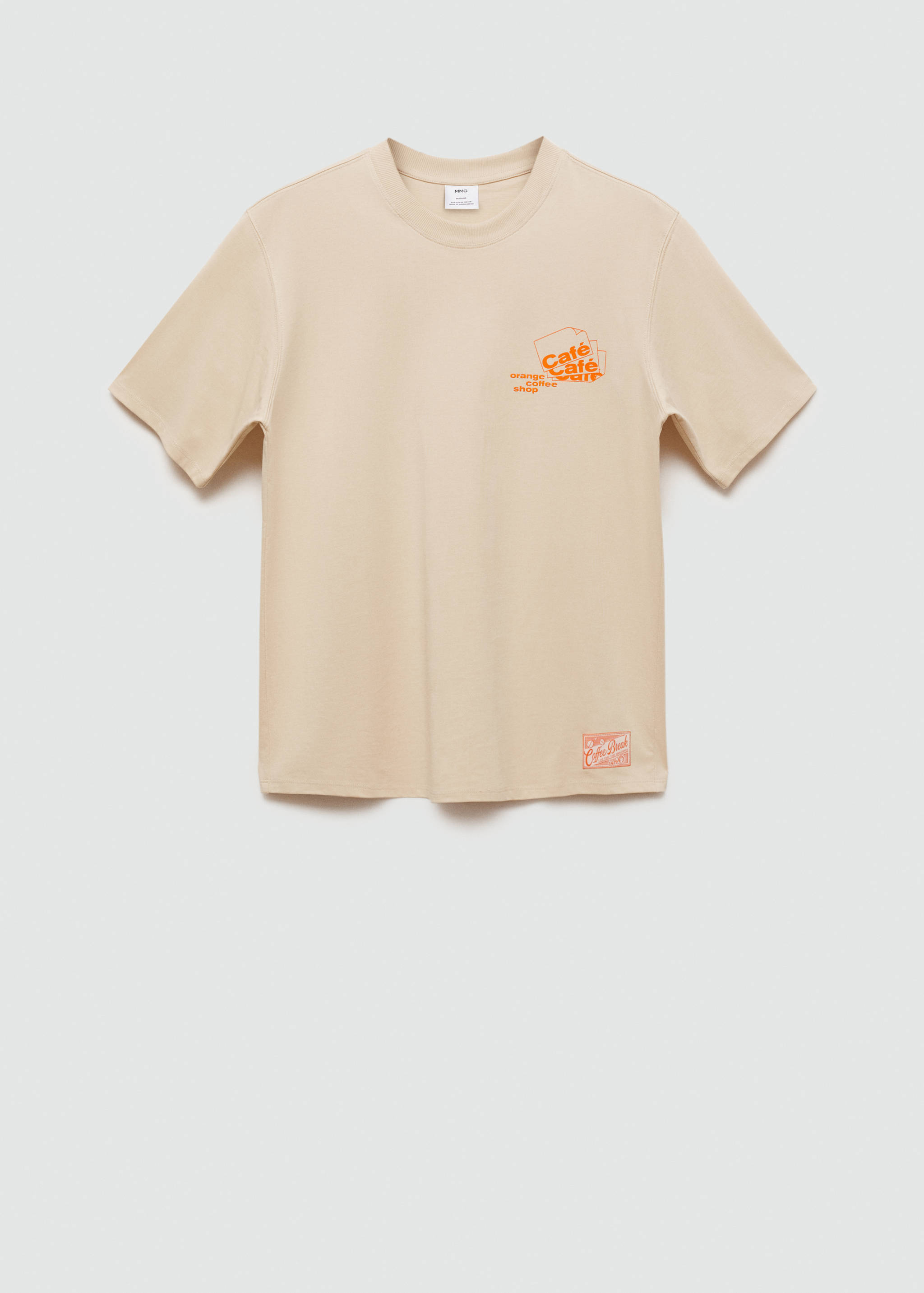 Printed cotton-blend T-shirt - Article without model