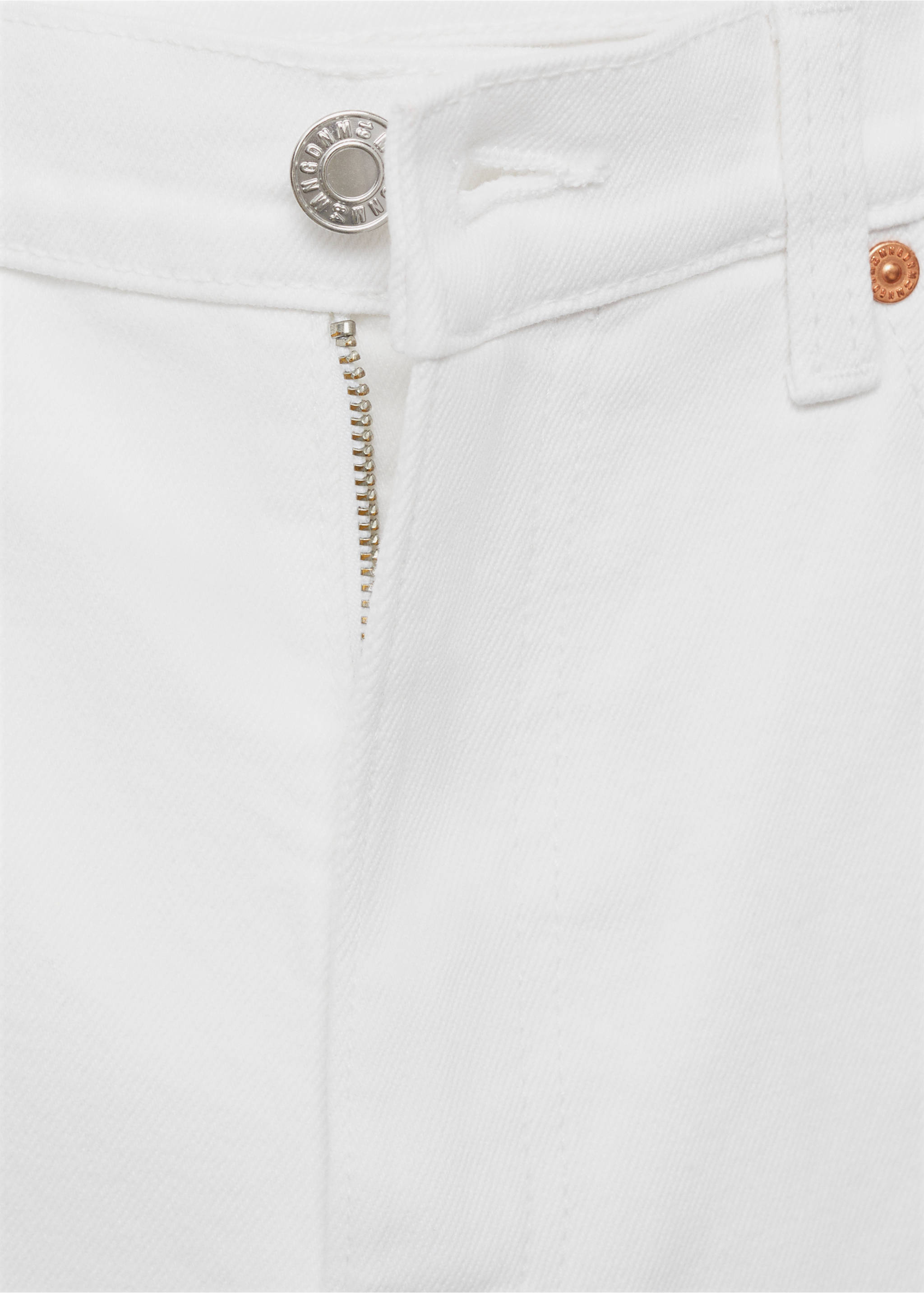 Claudia slim-fit cropped jeans - Details of the article 8, White. Ref: 77040593-00.