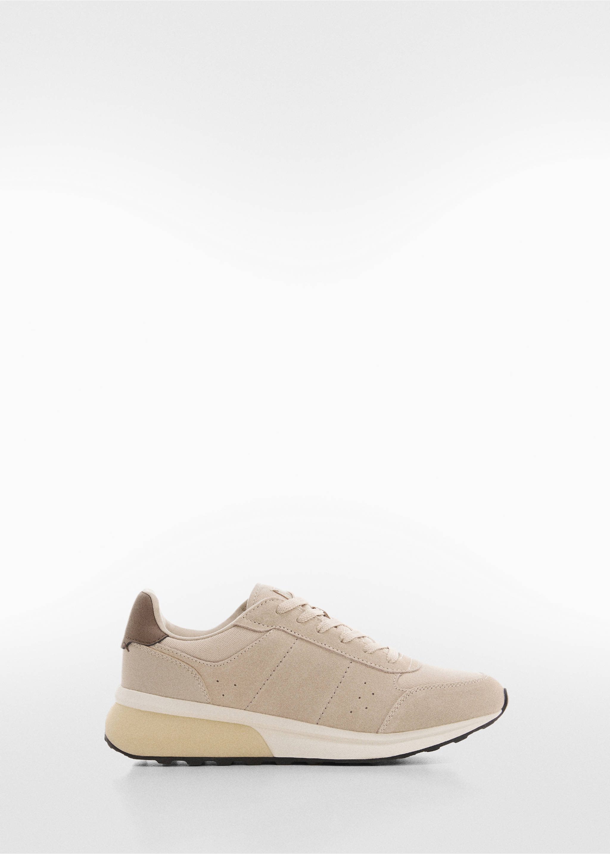 Deportivas combinadas piel - Artículo sin modelo, Beige. Ref: 77040594-00.
