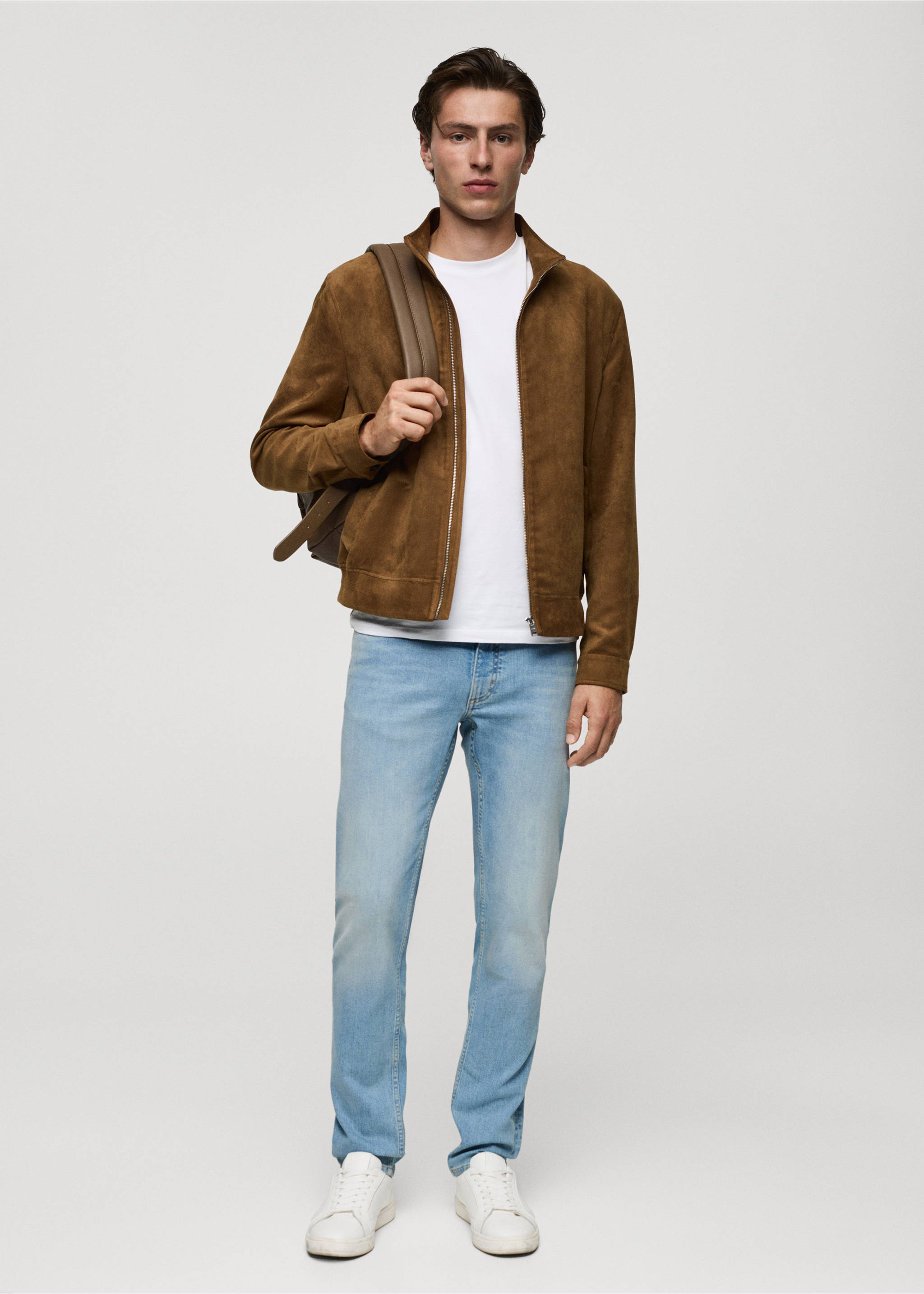 Τζιν Jan slim fit - Γενικό πλάνο, Μπλε Ανοιχτό. Ref: 77040595-00.