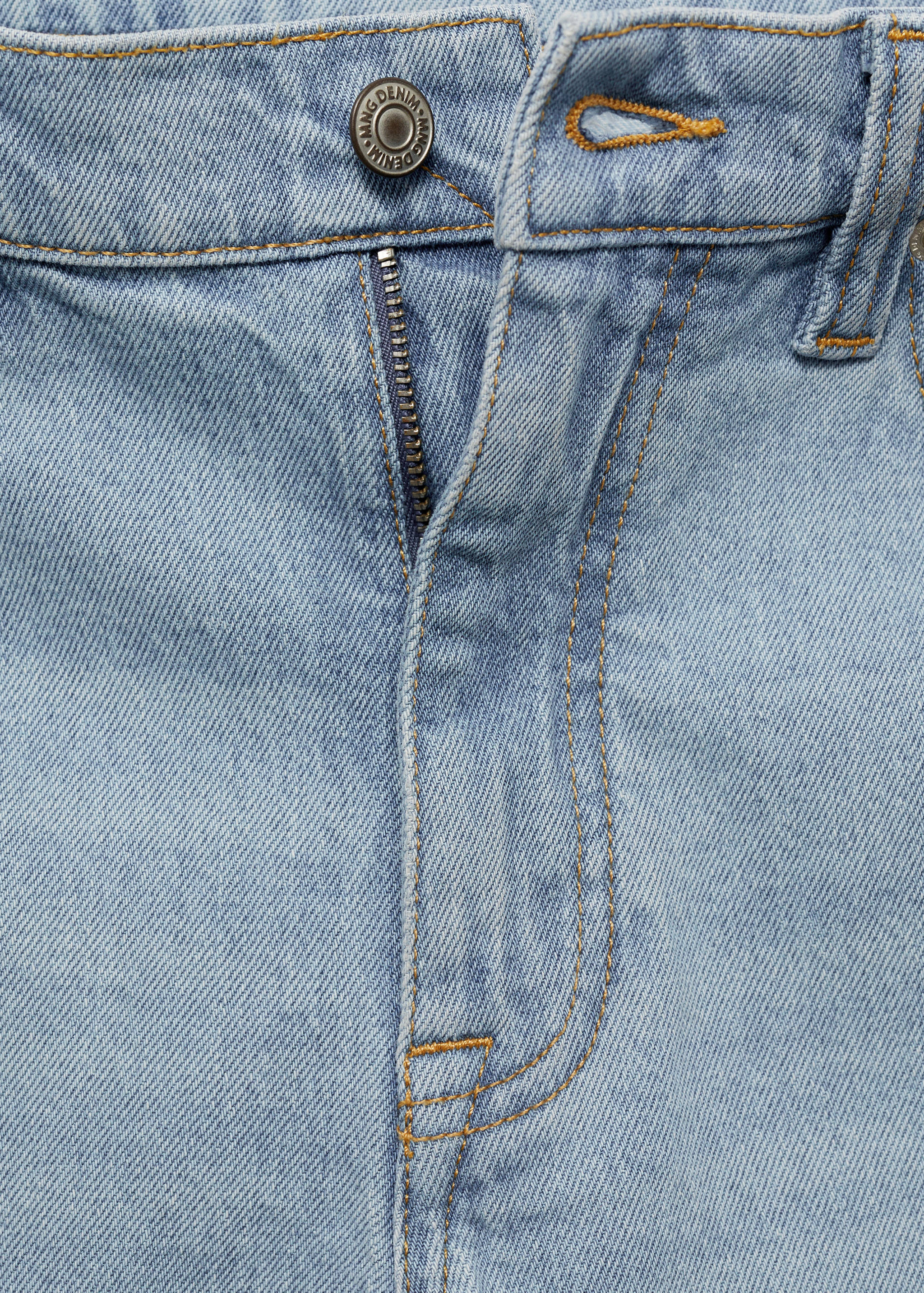Regular-fit denim bermuda shorts - Details of the article 8