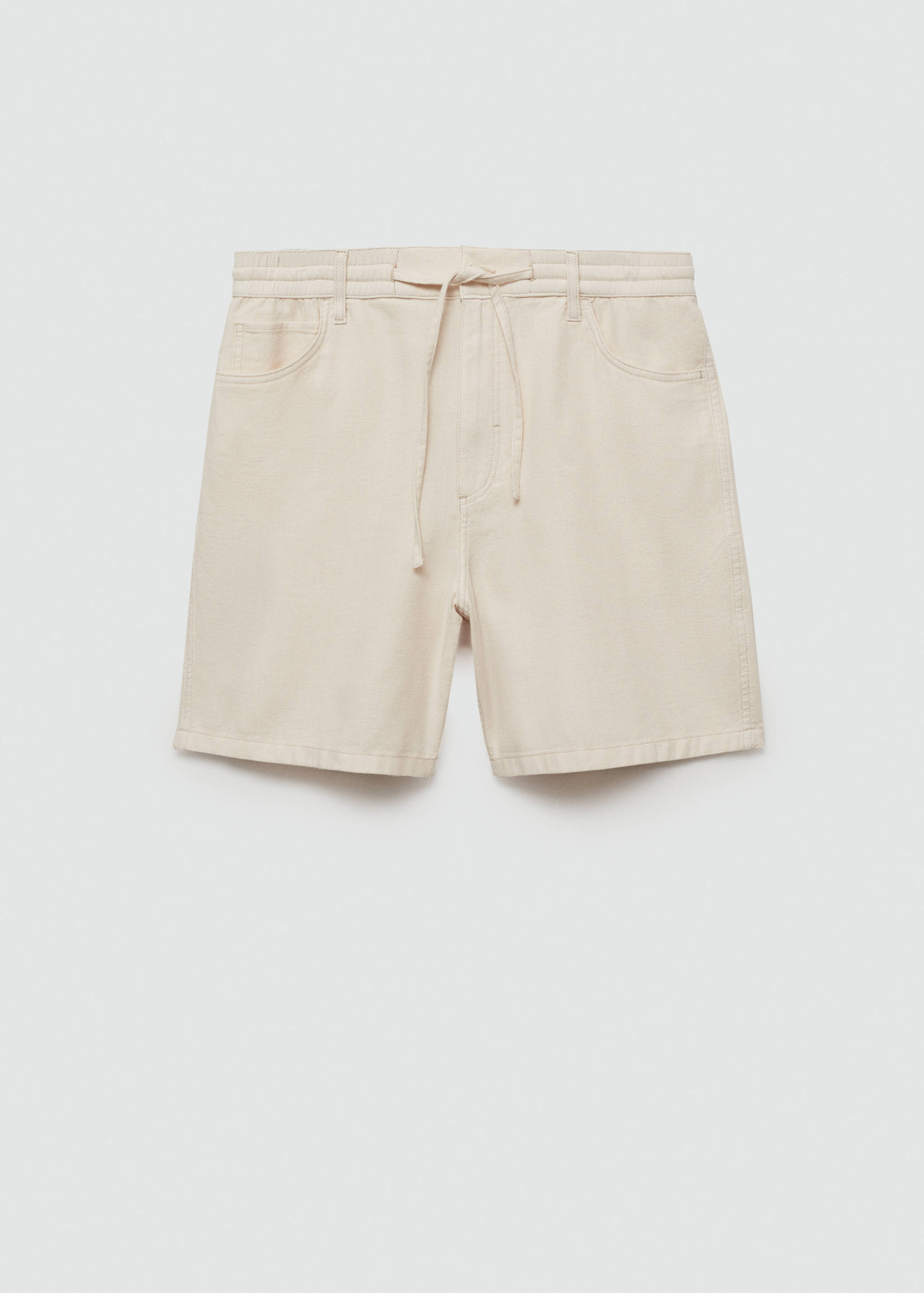 Cotton shorts with drawstring - Article without model