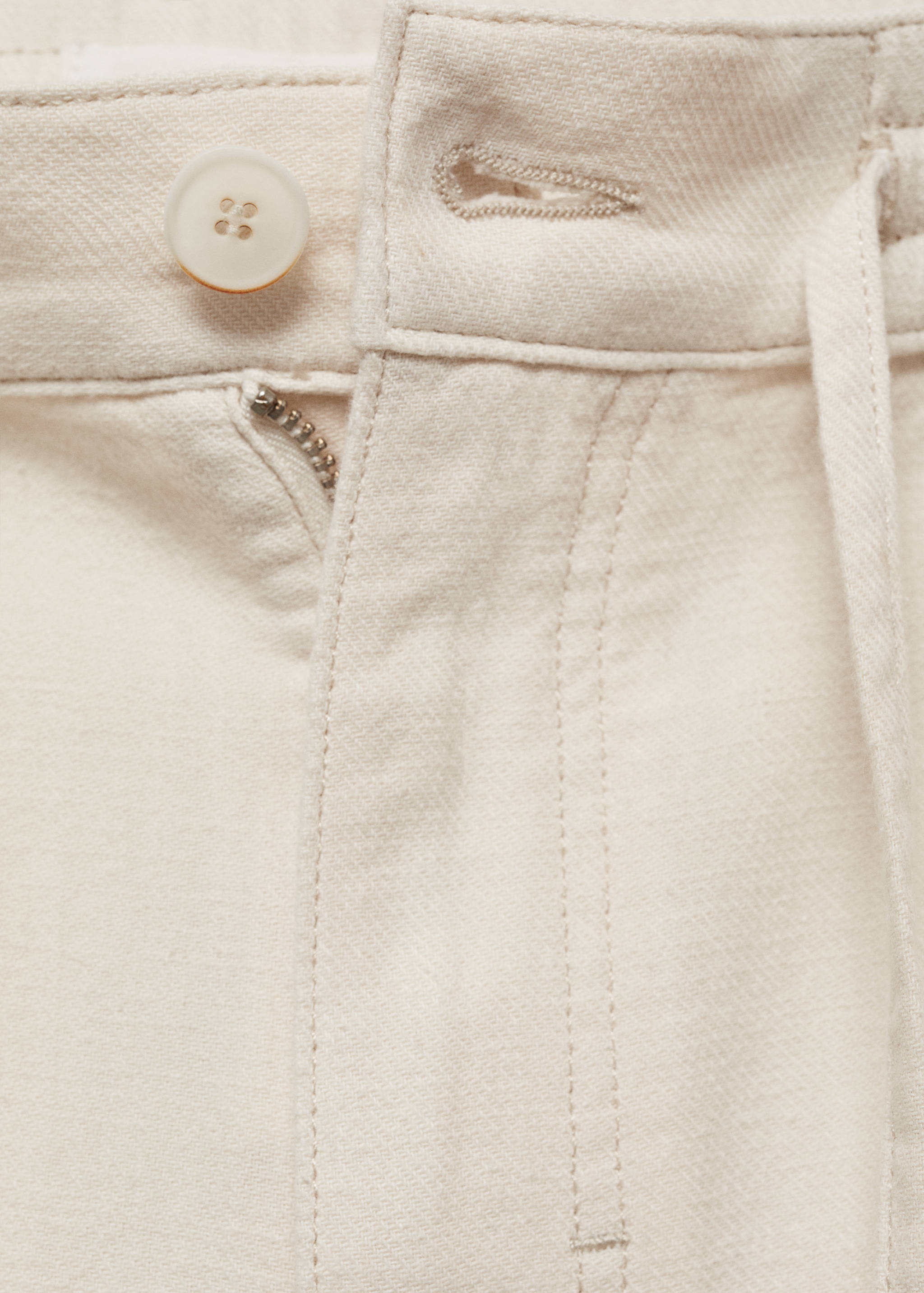 Cotton shorts with drawstring - Details of the article 8